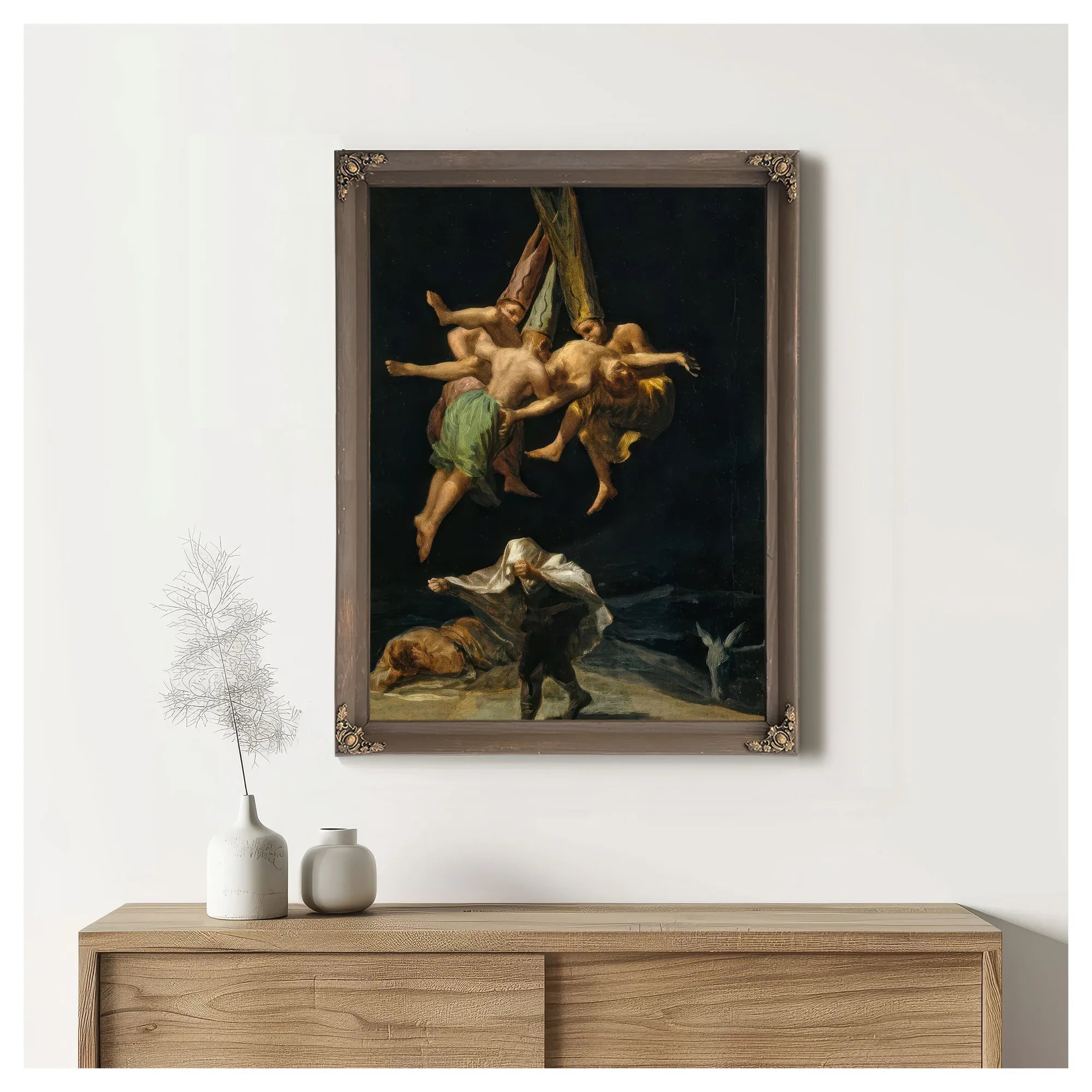 The Witches Flight By Francisco De Goya Fine Art Print