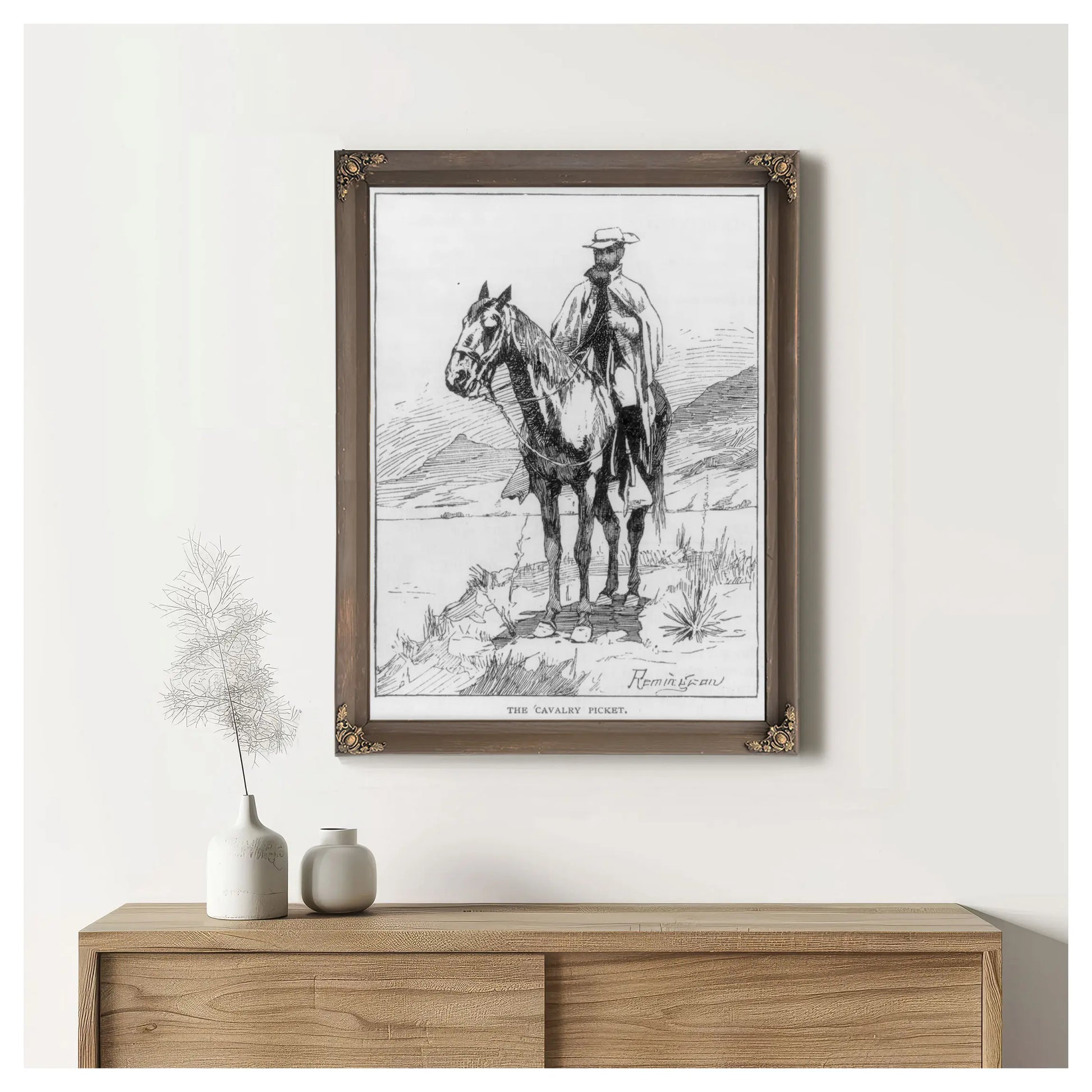 The Cavalry Picket Lccn  by Frederic Remington