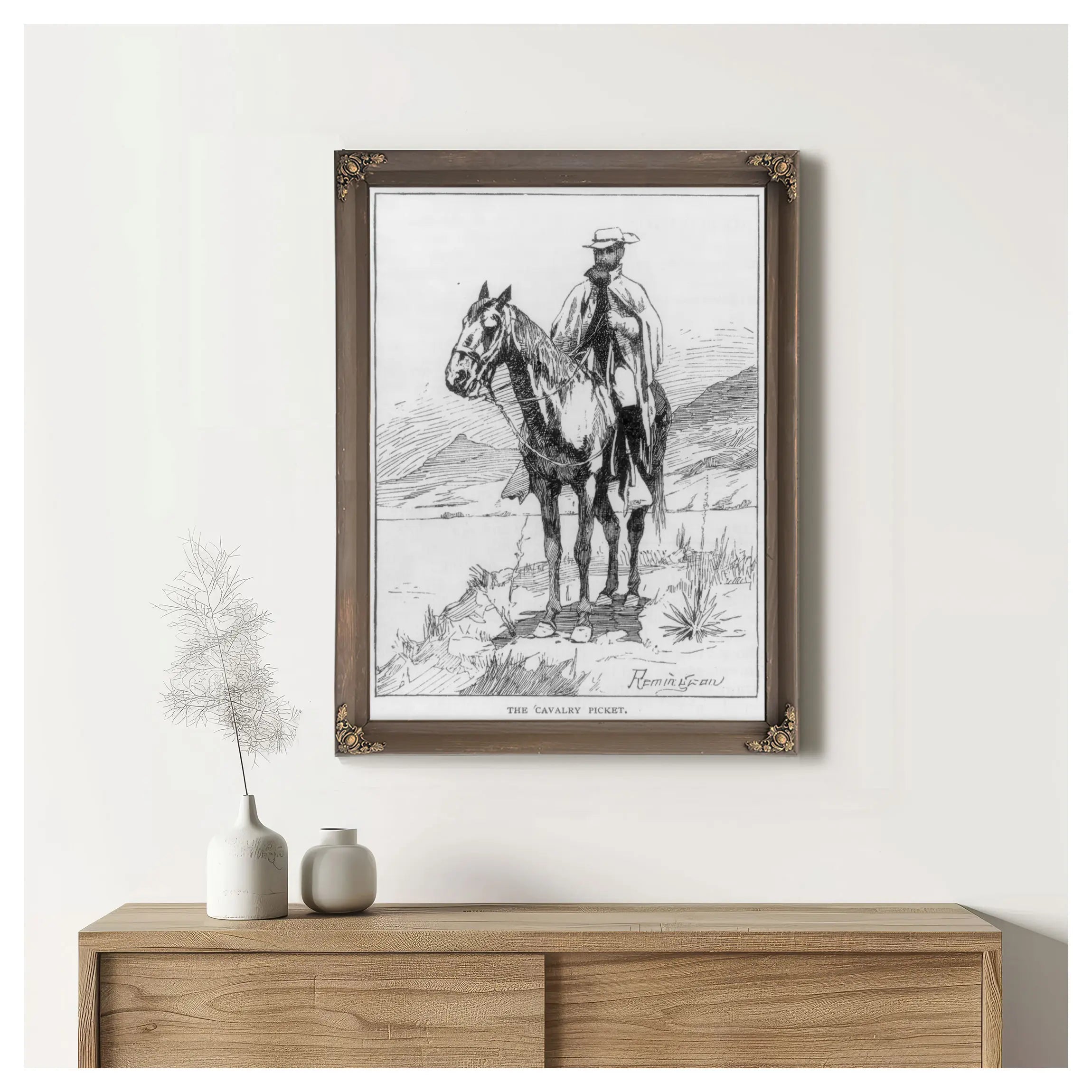 The Cavalry Picket Lccn  by Frederic Remington