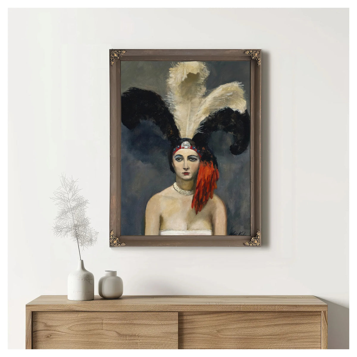 Plumes By Walt Kuhn Fine Art Print