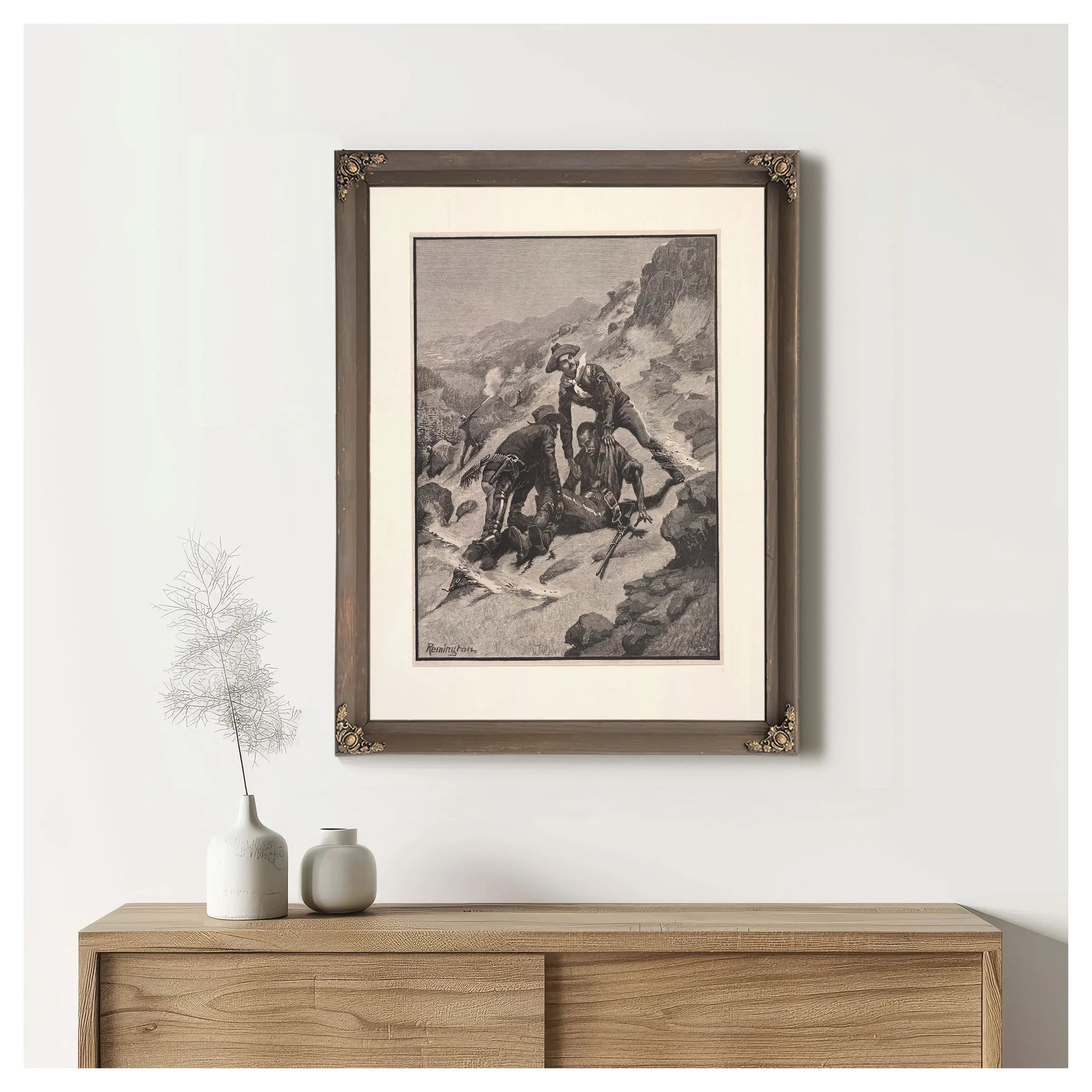 Soldiering In The Southwest The Rescue Of Corporal Scott by Frederic Remington