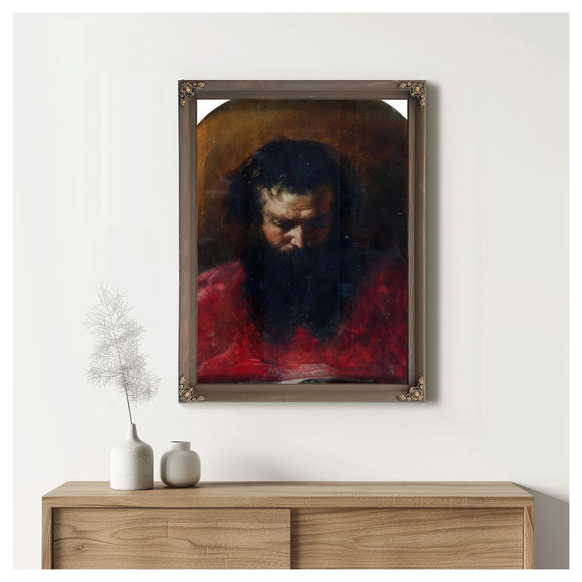 Head Of A Cardinal By William Etty Fine Art Print