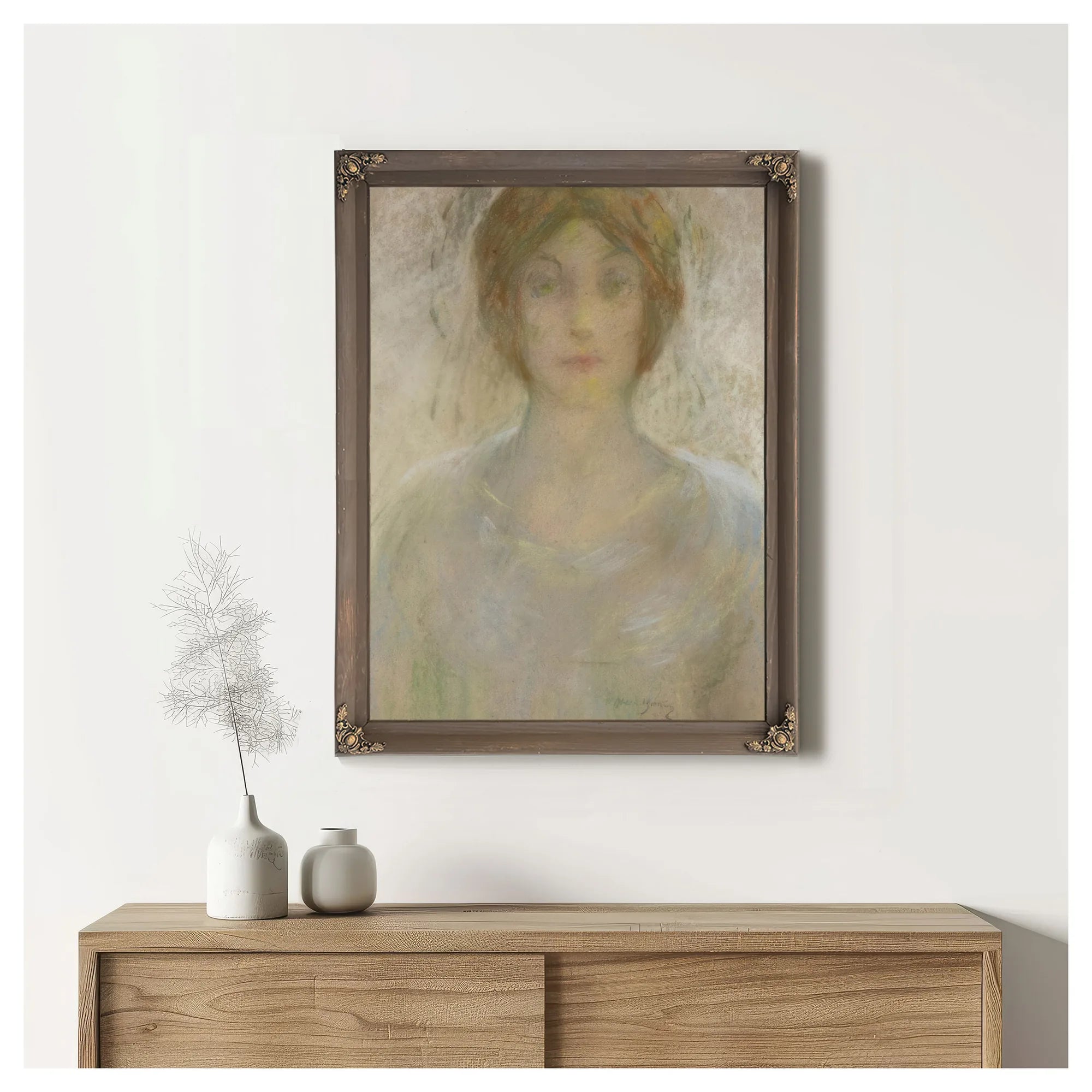 Fresque By Alice Pike Barney Fine Art Print