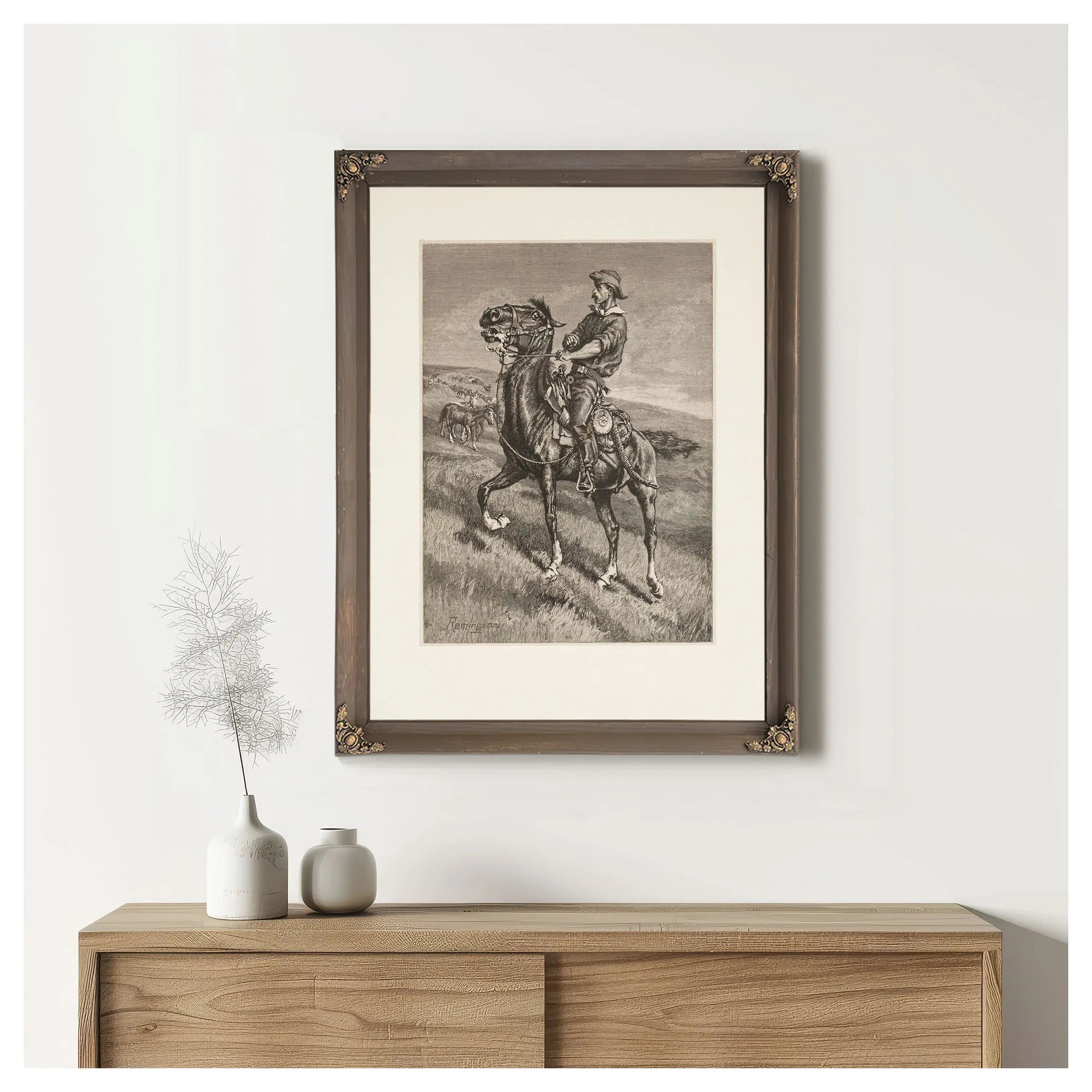 In From The Night Herd B by Frederic Remington
