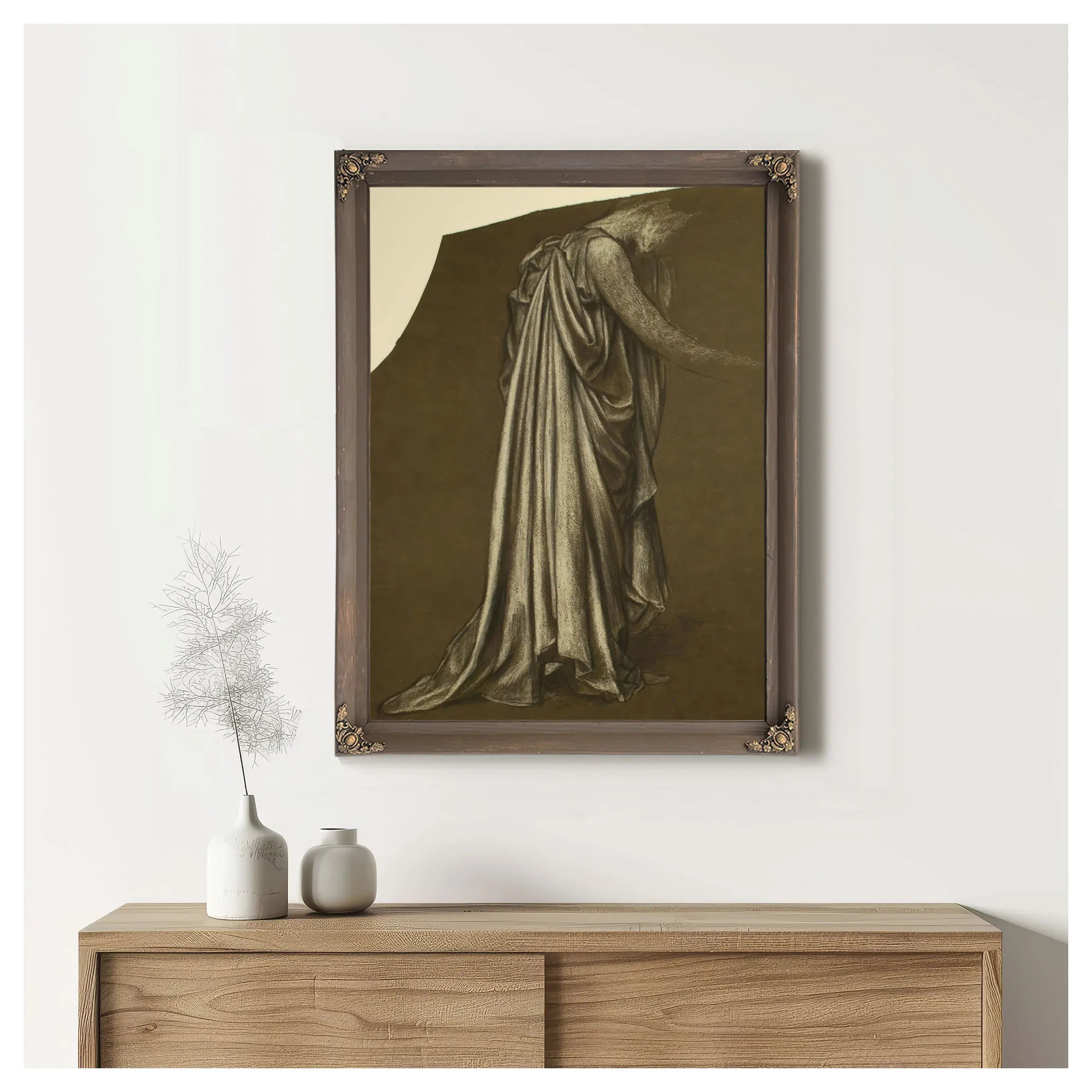 Study For The Cadence Of Autumn (Drapery) 2 by Evelyn De Morgan