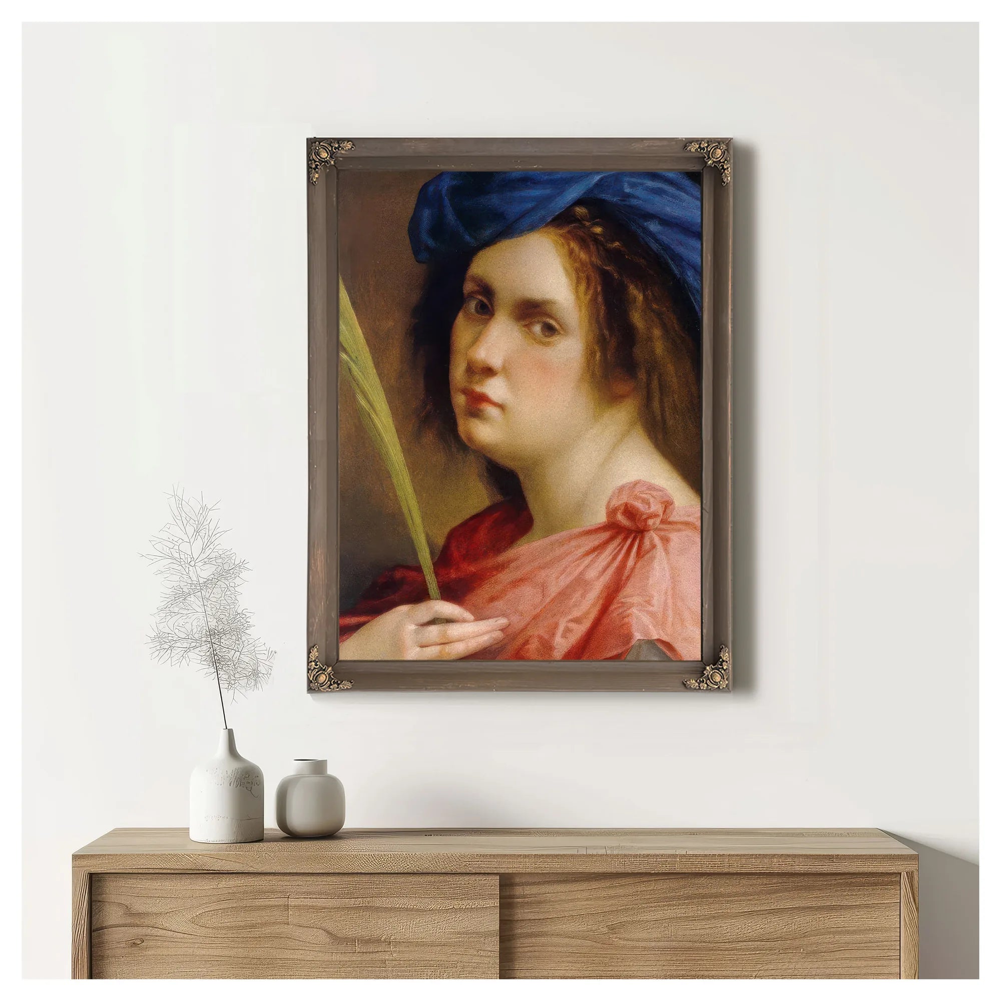 Self Portrait As A Female Martyr 1615 By Artemisia Gentileschi Fine Art Print