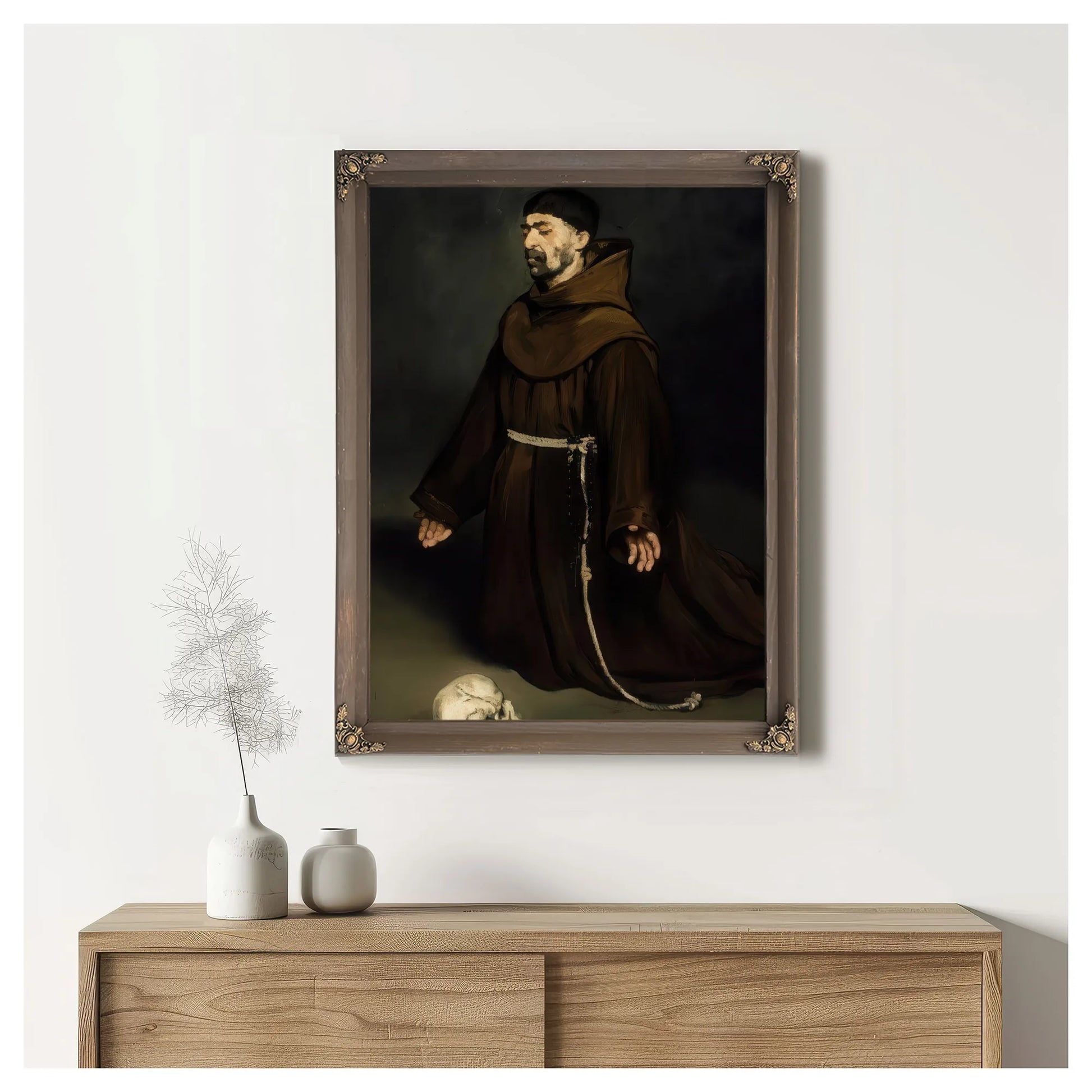 Monk In Prayer By Edouard Manet Fine Art Print