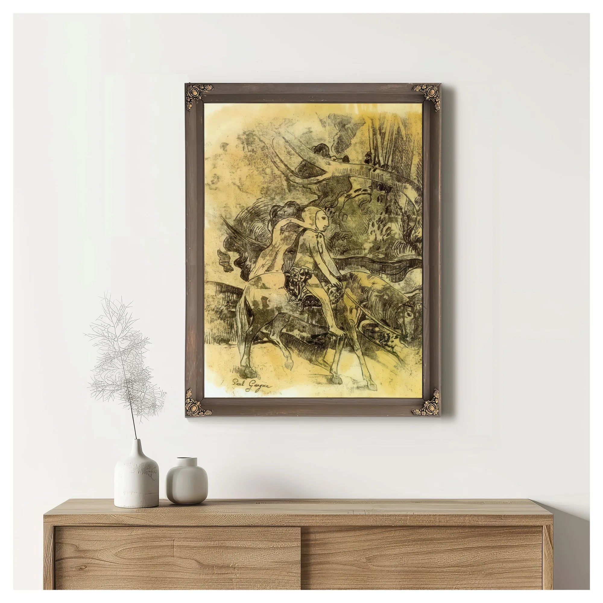 Rider By Paul Gauguin Fine Art Print