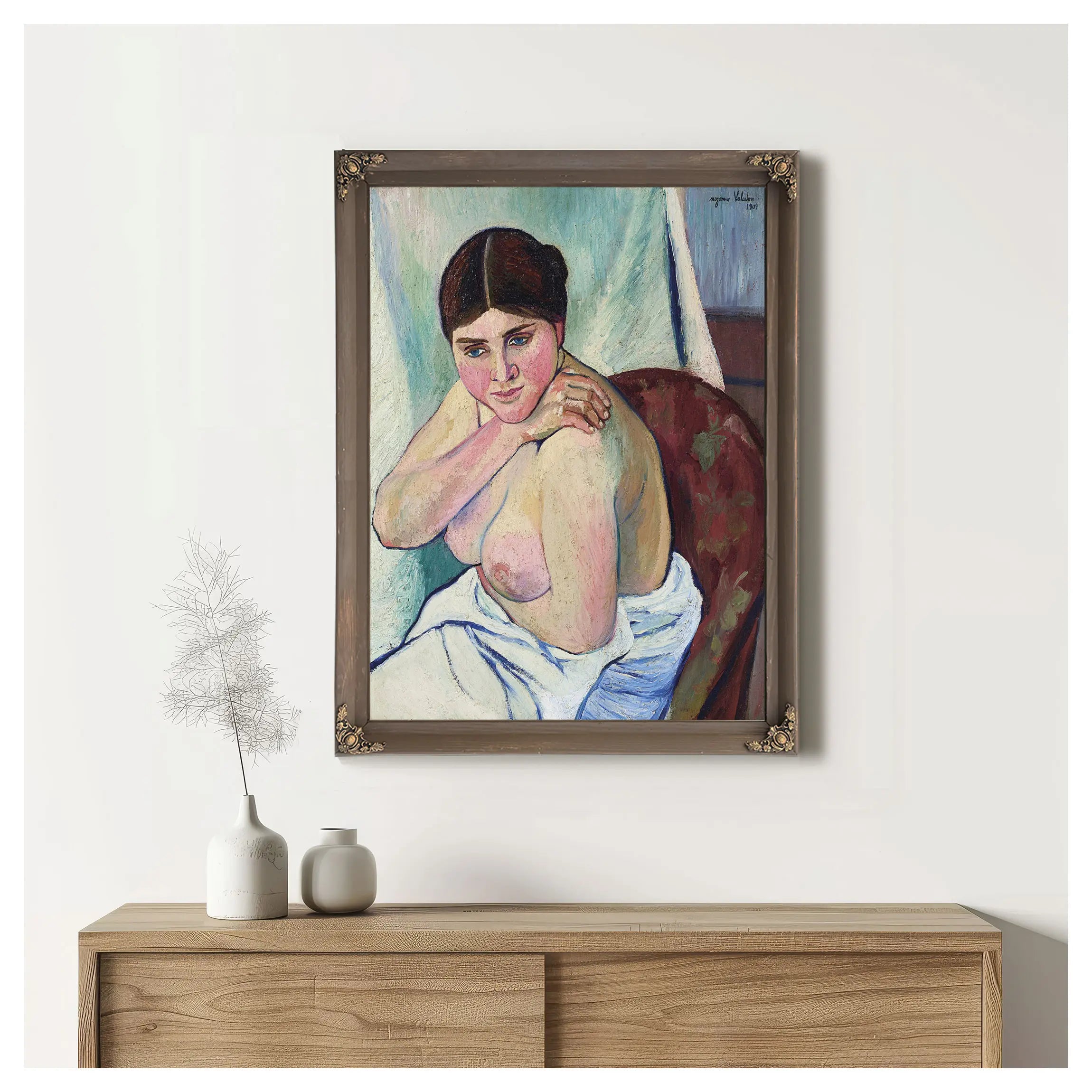 Juliette Assise Au Fauteuil by Suzanne Valadon