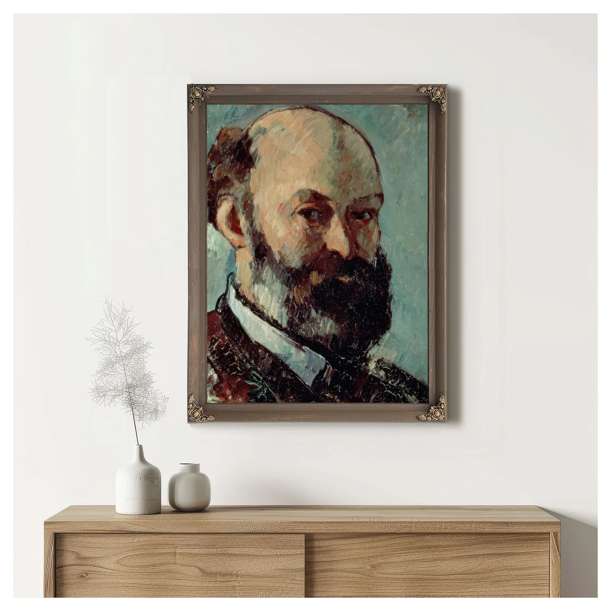 Self Portrait 6 By Paul Cezanne Fine Art Print