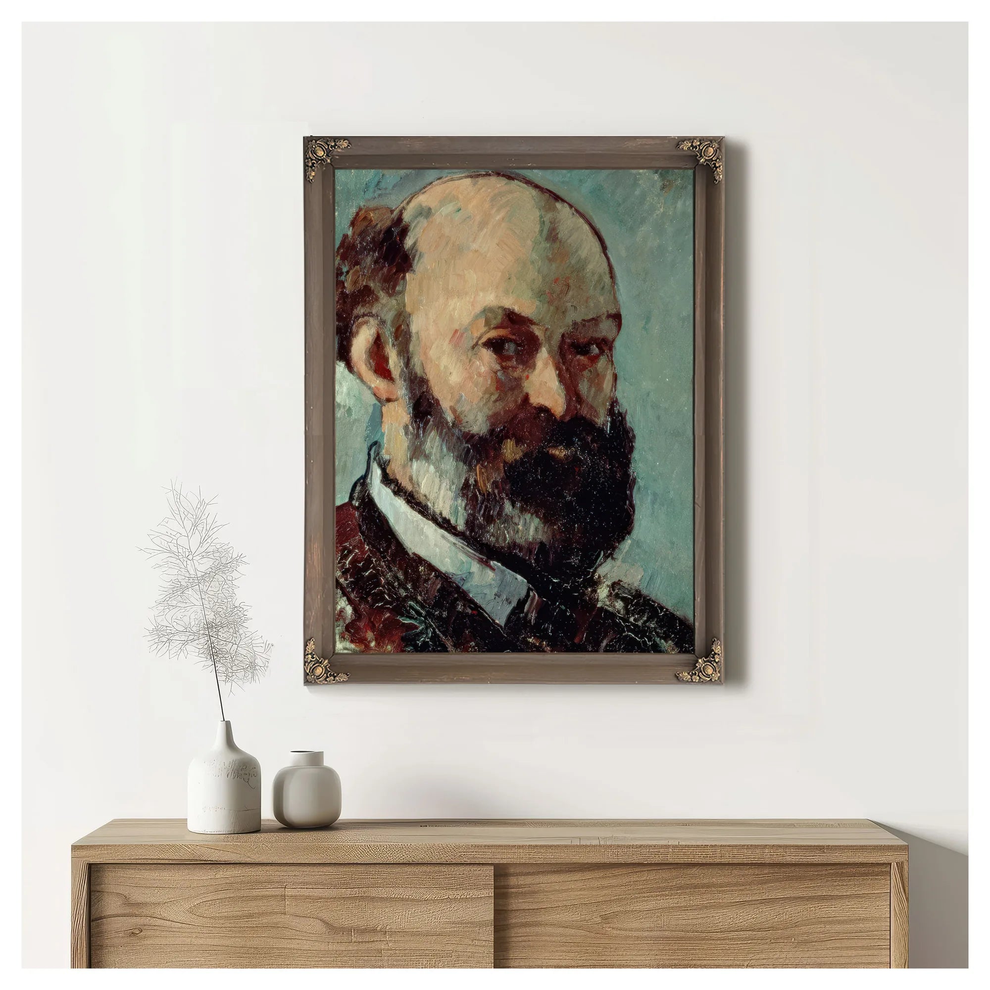 Self Portrait 6 By Paul Cezanne Fine Art Print
