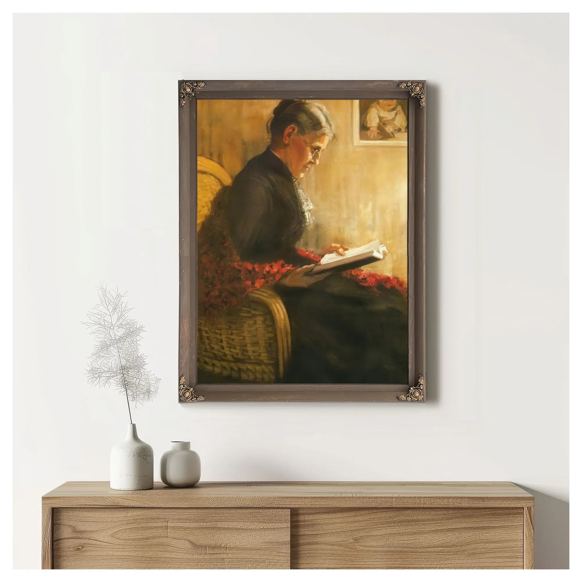 Portrait Of The Artists Mother By Franz Marc Fine Art Print
