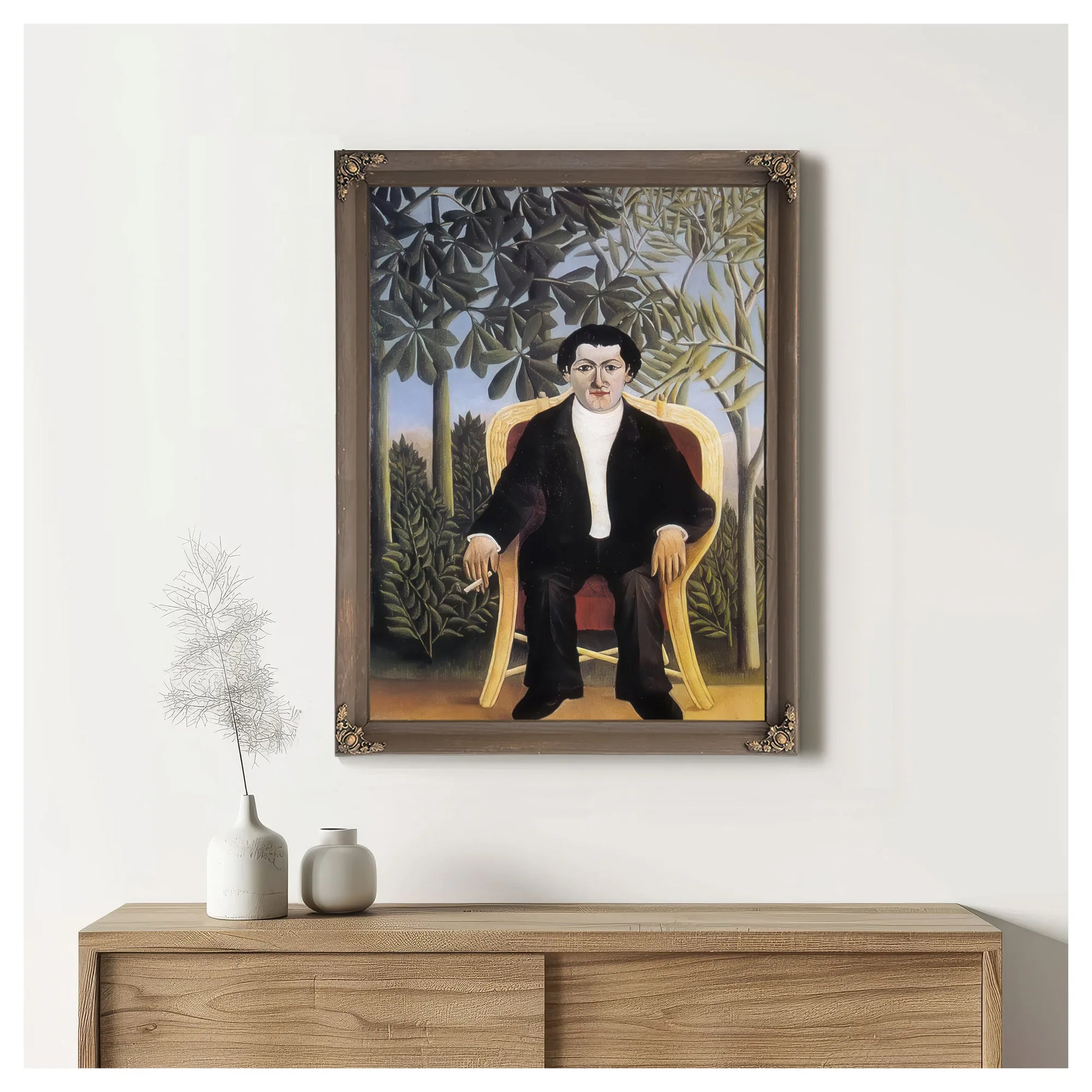 Portrait Of Joseph Brummer1909 By Henri Rousseau Fine Art Print