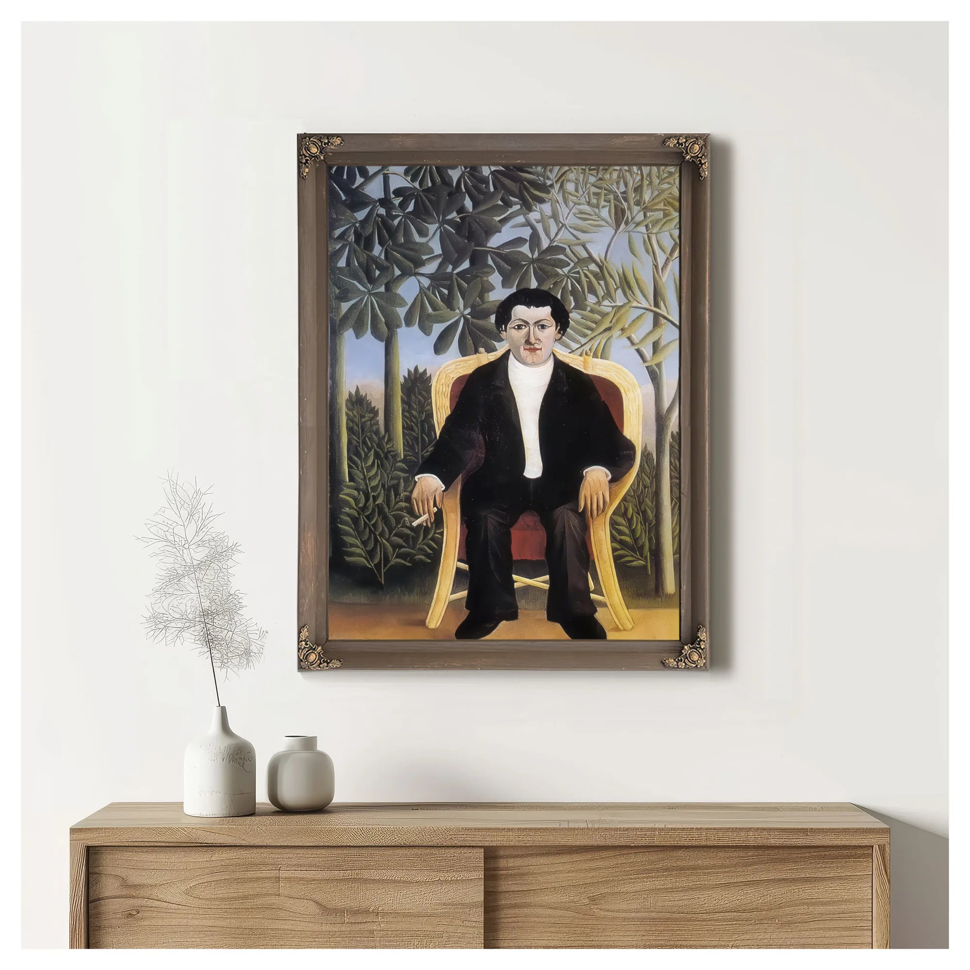 Portrait Of Joseph Brummer1909 By Henri Rousseau Fine Art Print