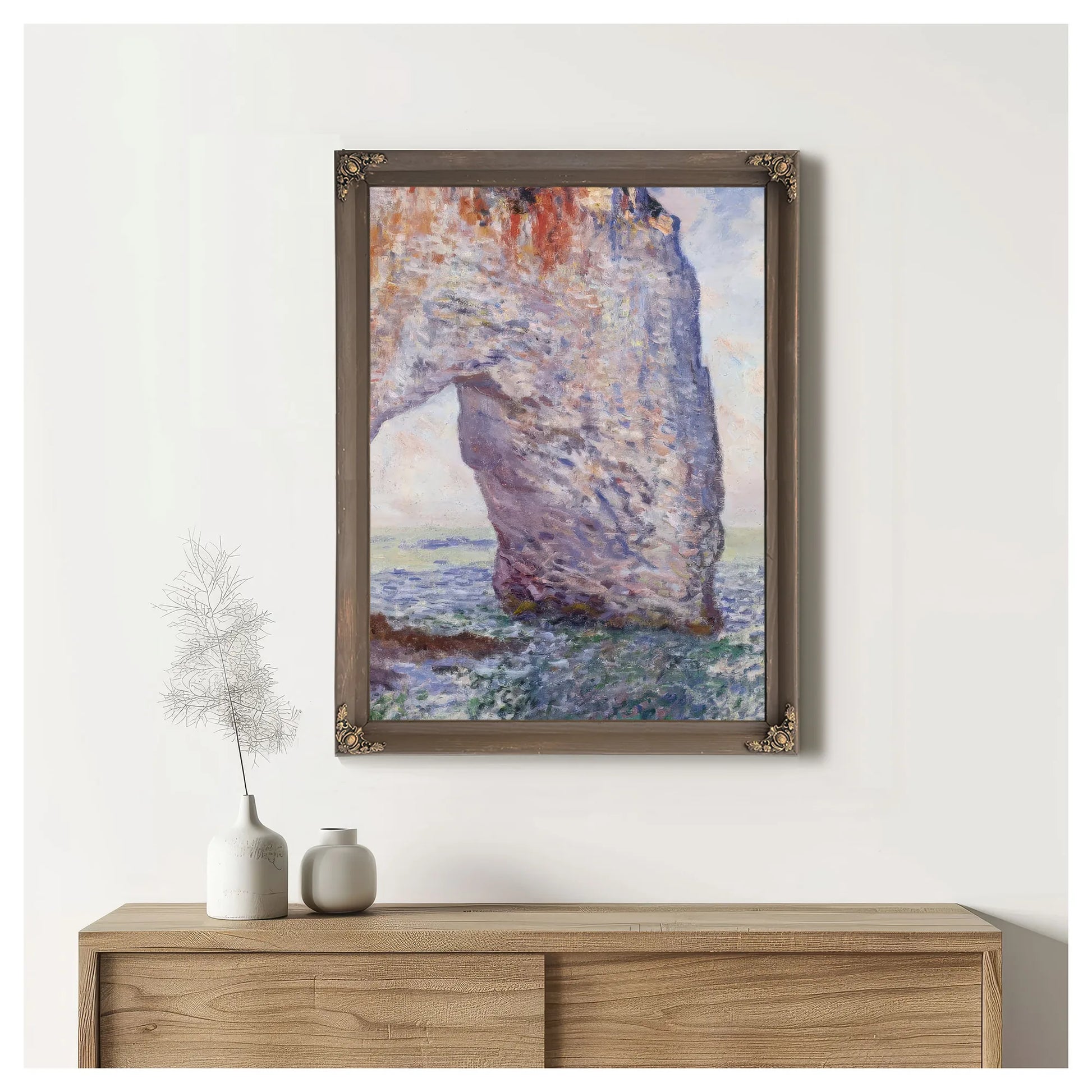 La Manneporte Near Etretat By Claude Monet Fine Art Print