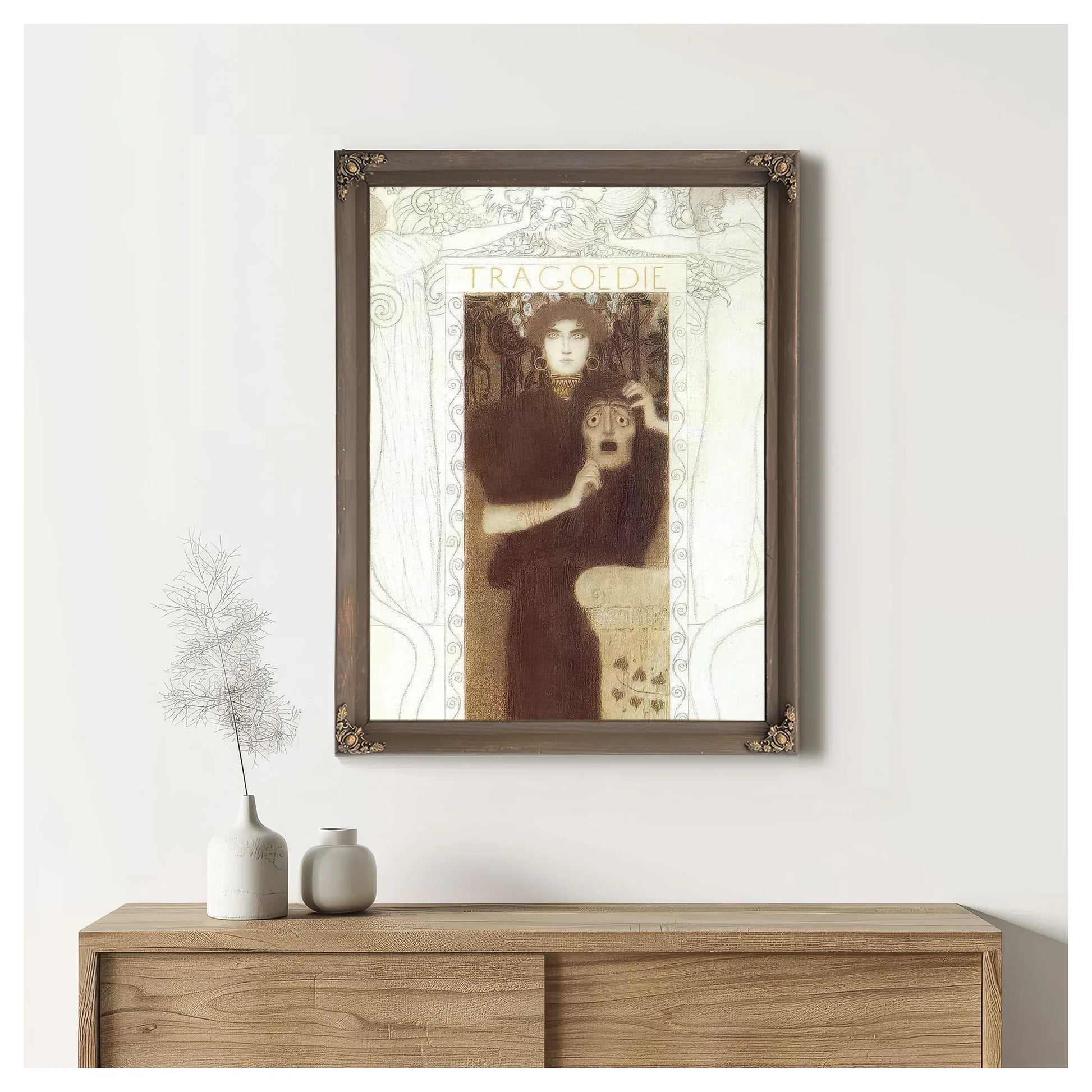 Final Drawing For The Allegory Of Tragedy By Gustav Klimt Fine Art Print