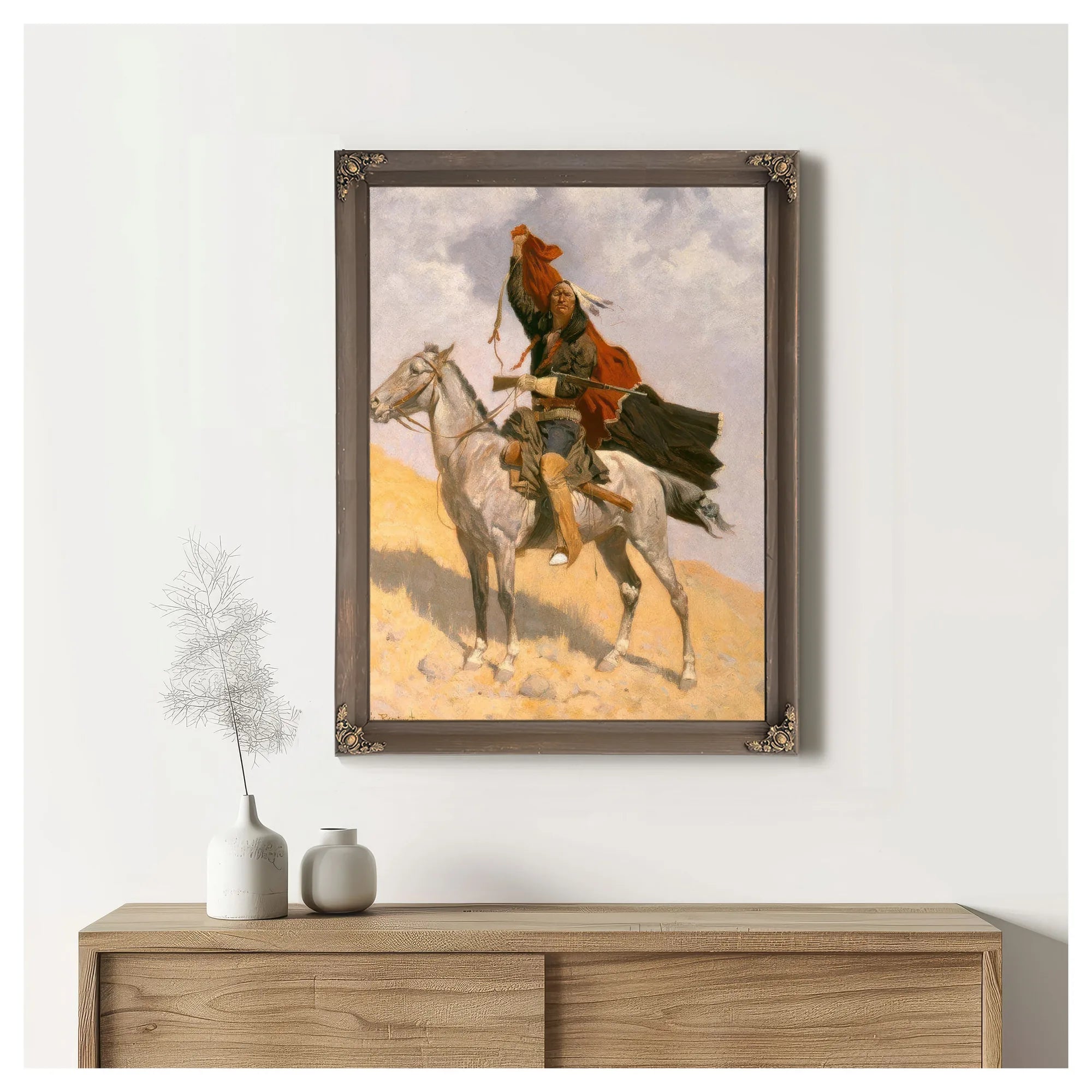 Blanket Signal By Frederic By Remington Fine Art Print