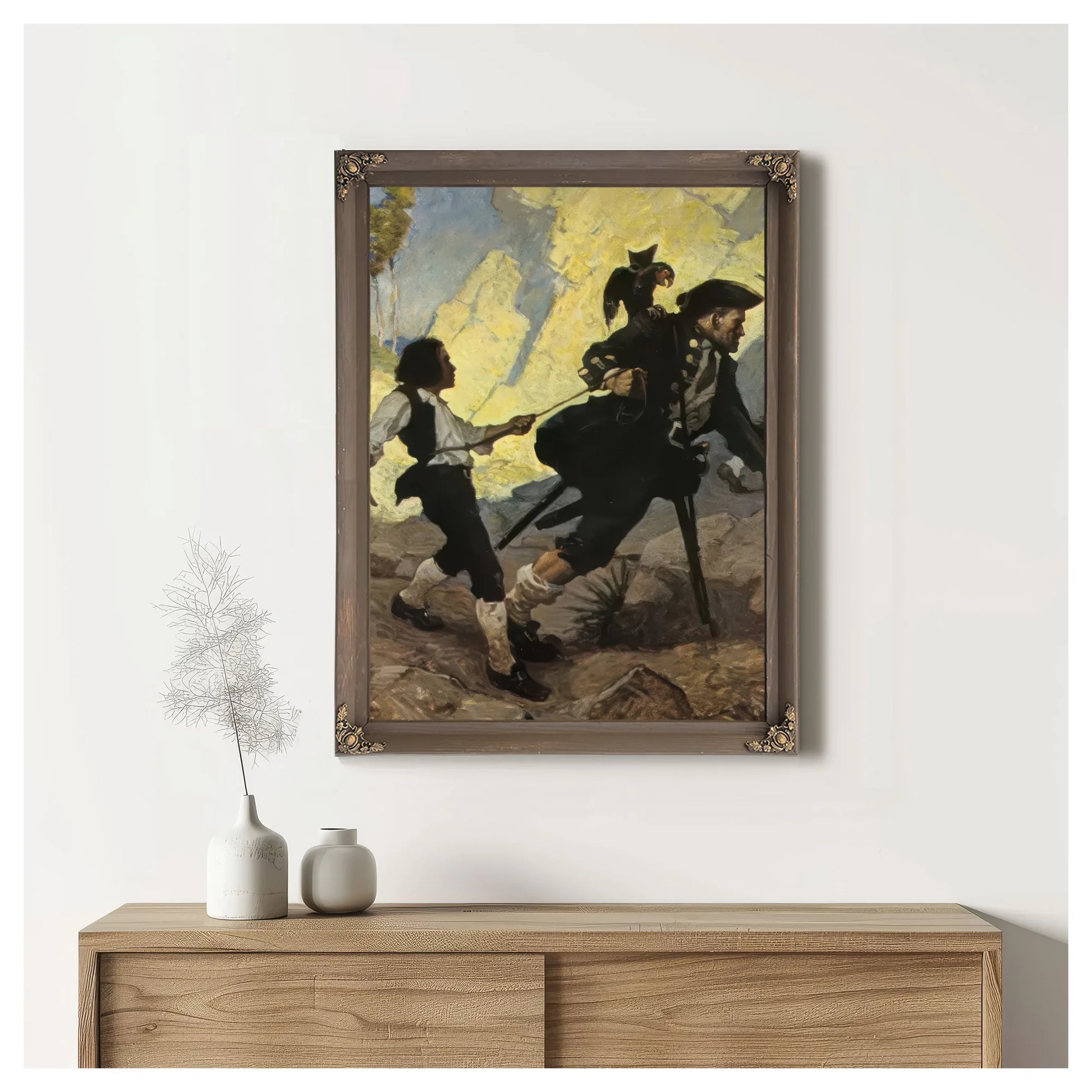 The Hostage By NC Wyeth Fine Art Print