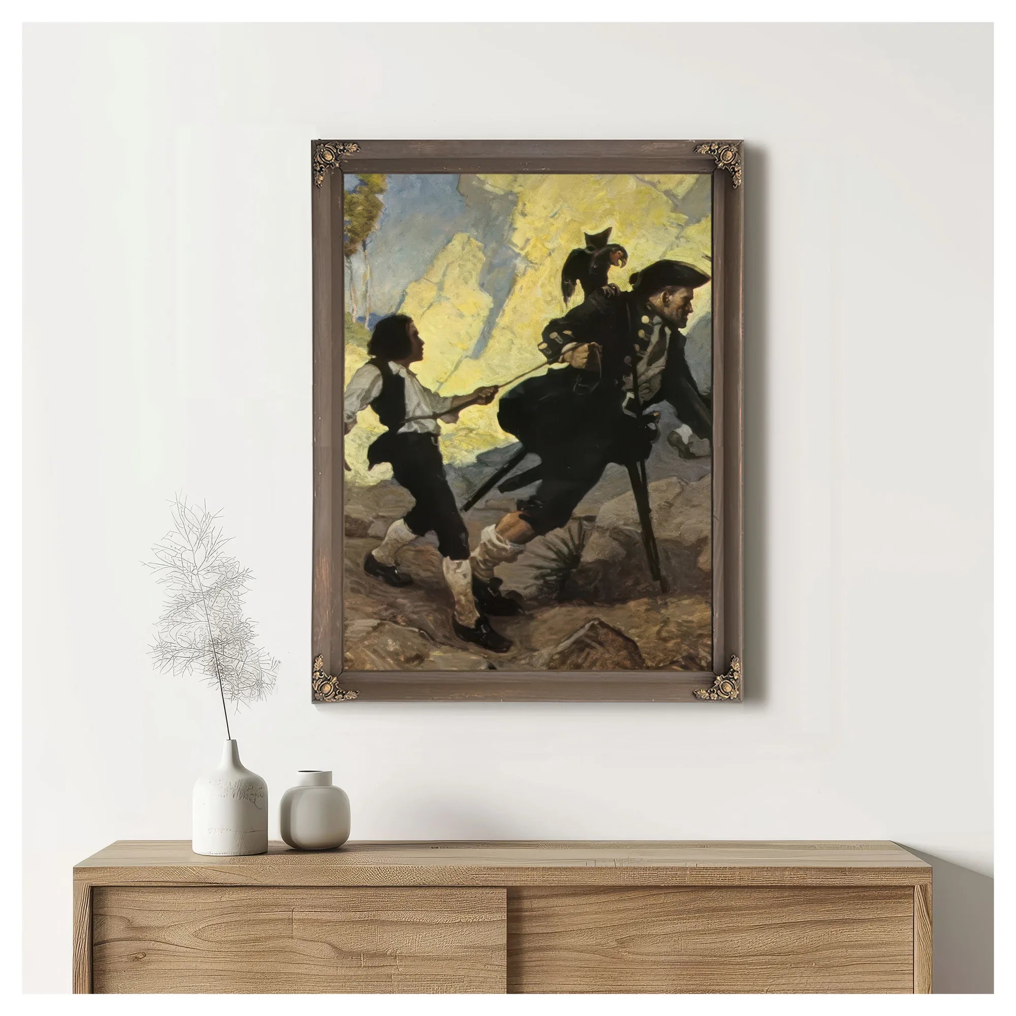 The Hostage By NC Wyeth Fine Art Print