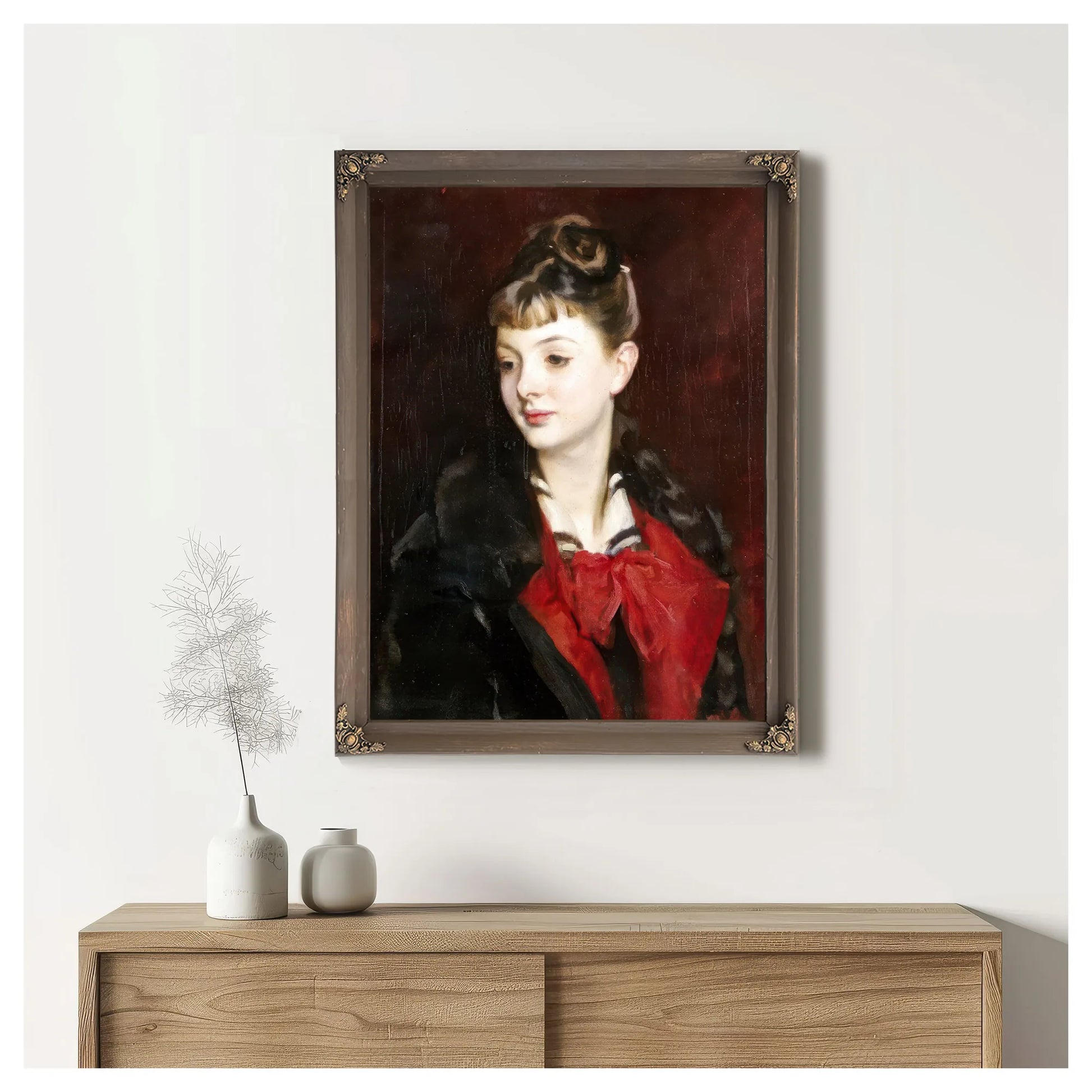 Portrait Of Madamoiselle Suzanne Poirson By John Singer Sargent Fine Art Print