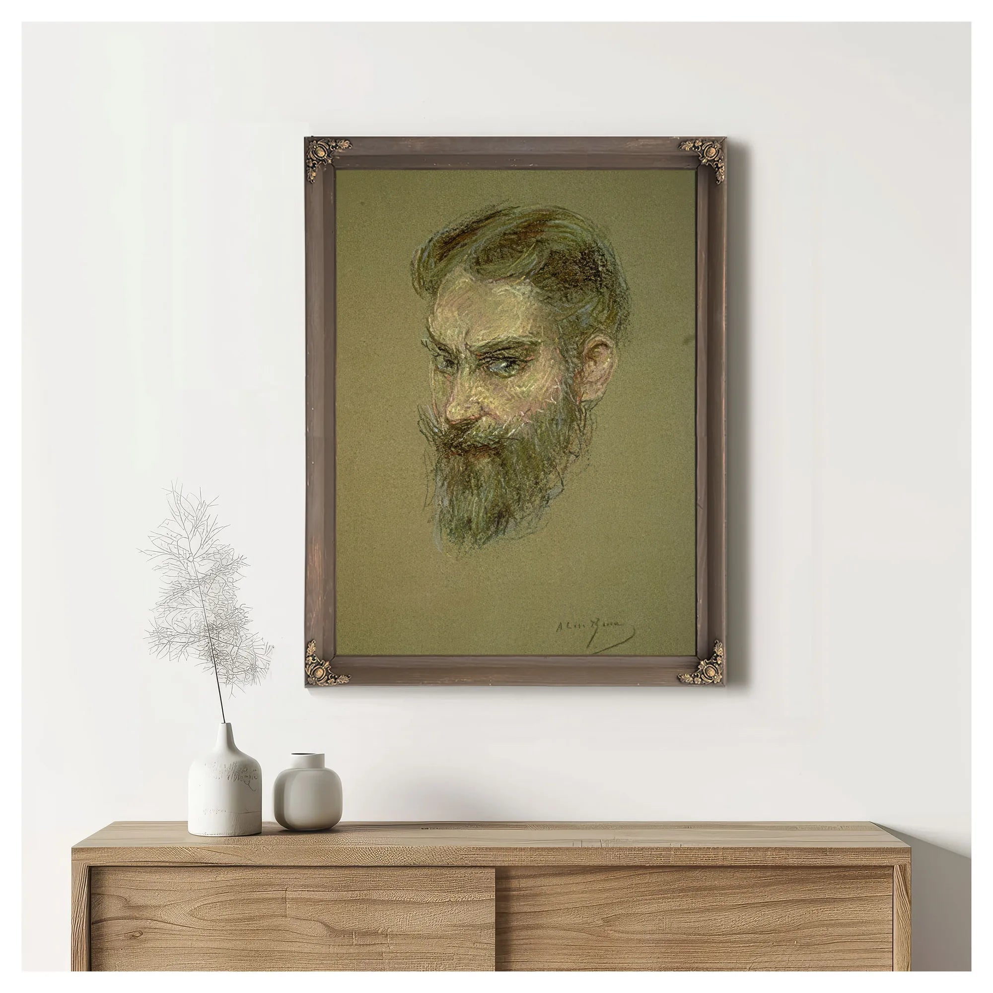 George Bernard Shaw By Alice Pike Barney Fine Art Print