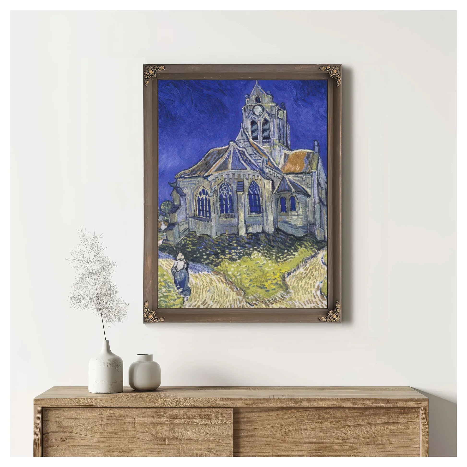 The Church In Auvers Sur Oise View From The Chevet By Vincent Van Gogh Fine Art Print