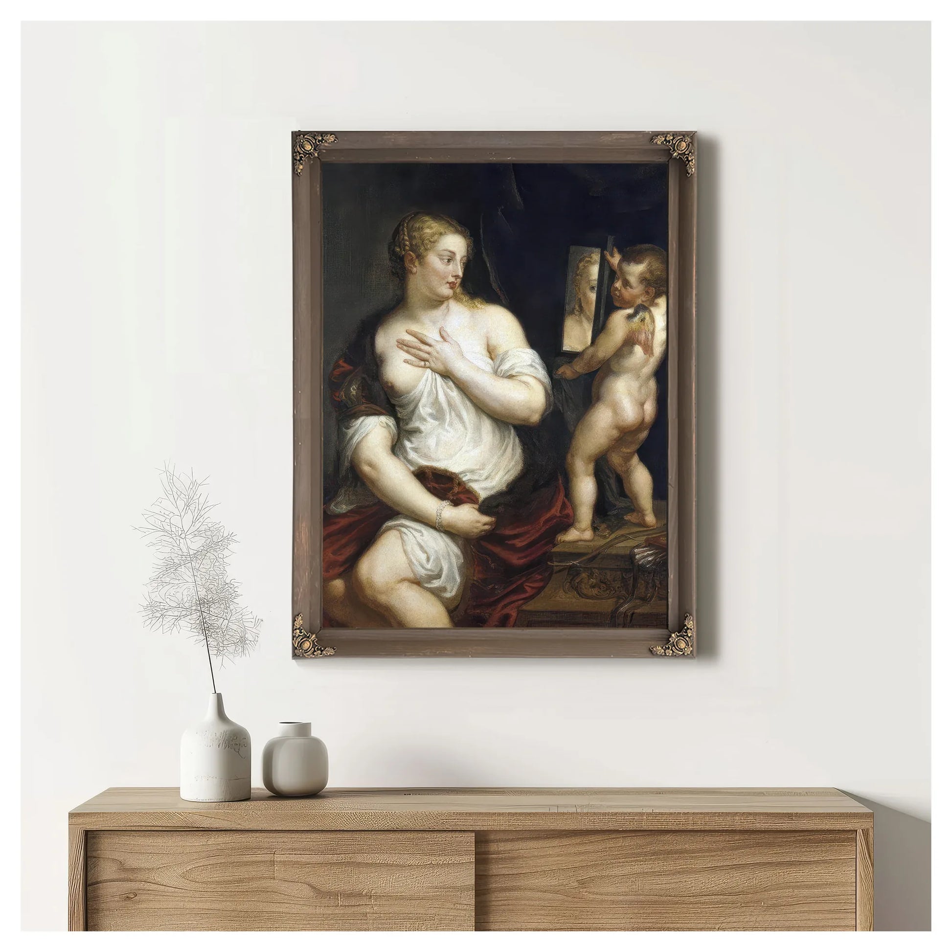 Venus And Cupid By Peter Paul Rubens Fine Art Print