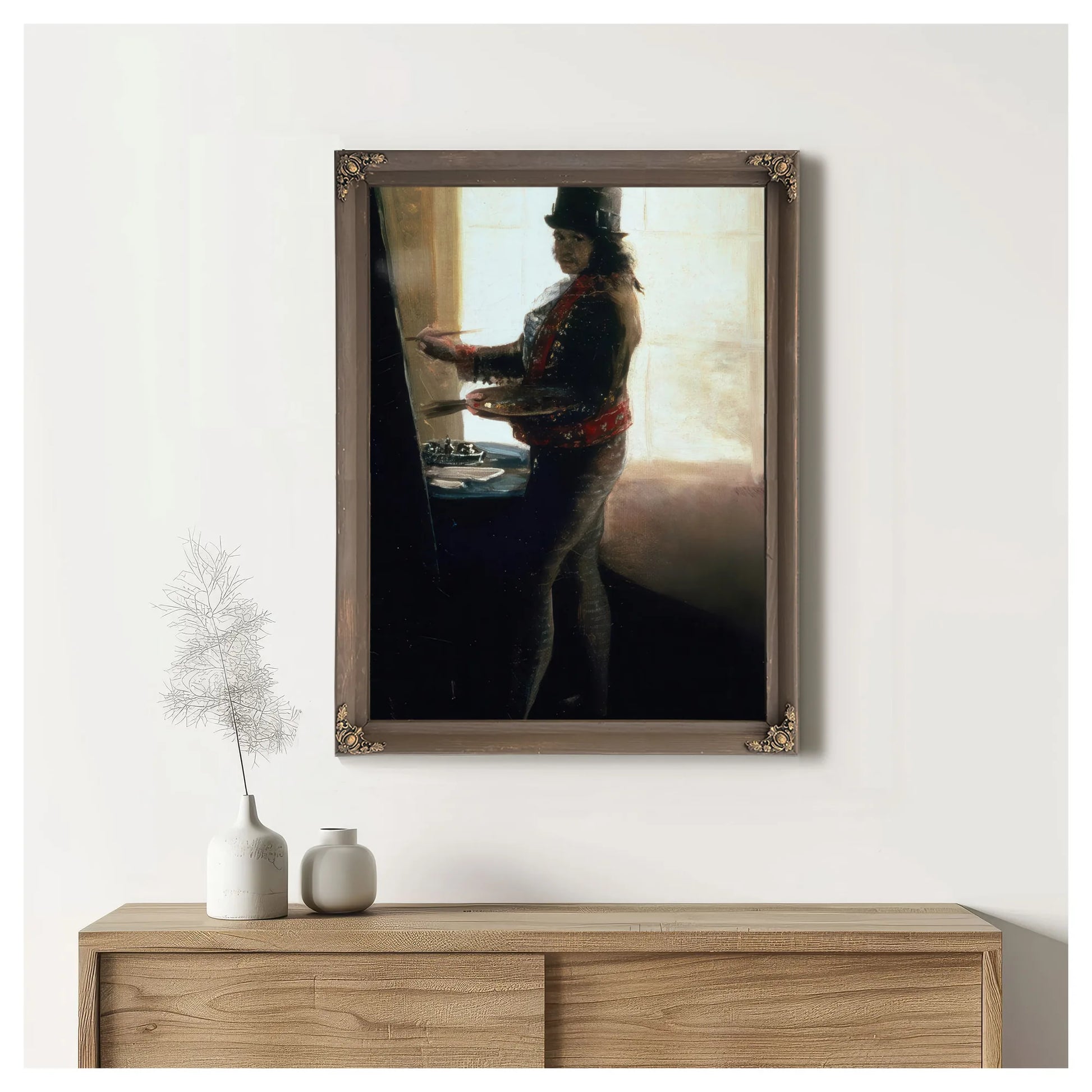 Self Portrait In The Studio By Francisco De Goya Fine Art Print