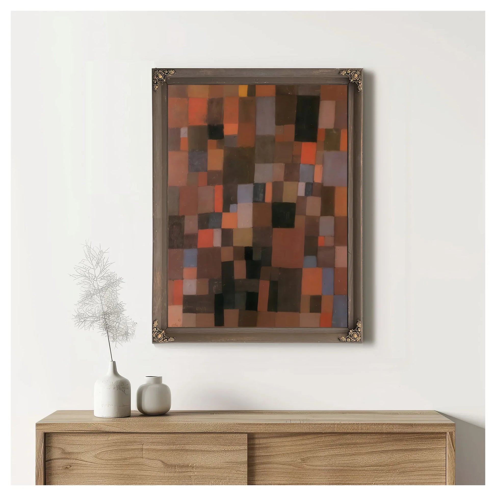 Harmony Of Rectangles In Red Yellow Blue With And Black 1923 238 By Paul Klee Fine Art Print
