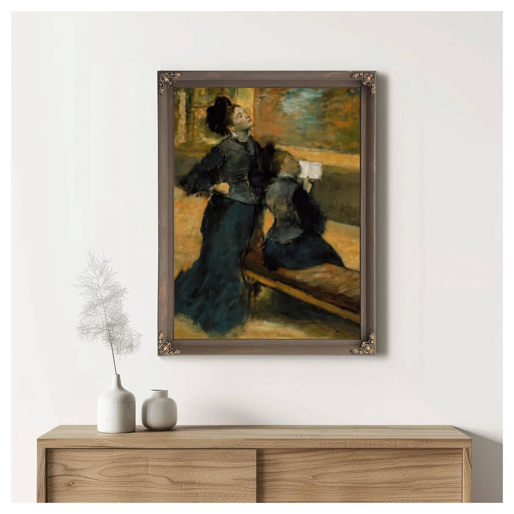 Visit To A Museum By Edgar Degas Fine Art Print
