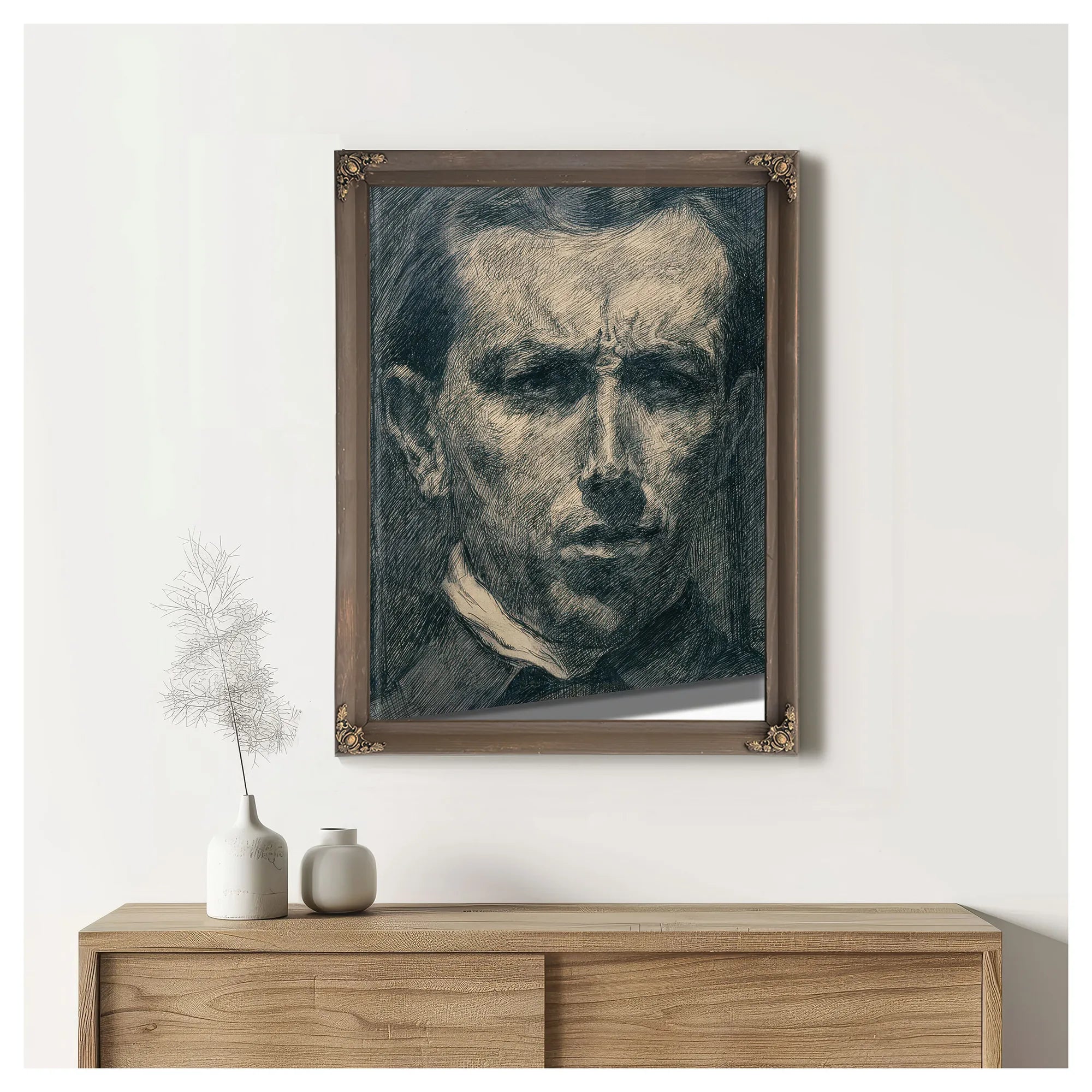 Self Portrait 1910 Ink And Graphite 26 X 22 2 Cm Met By Umberto Boccioni Fine Art Print