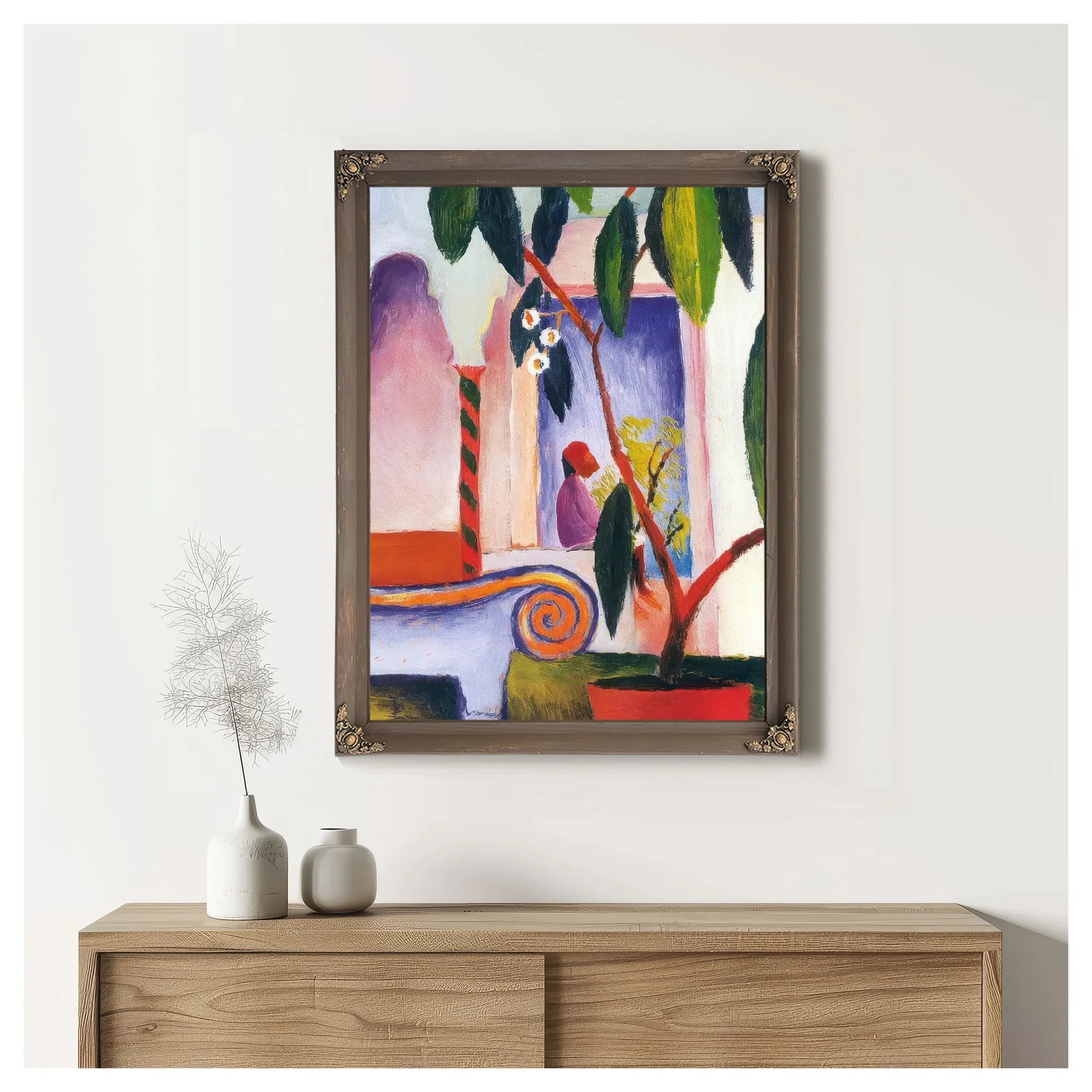 Arab Cafe By August Macke Fine Art Print