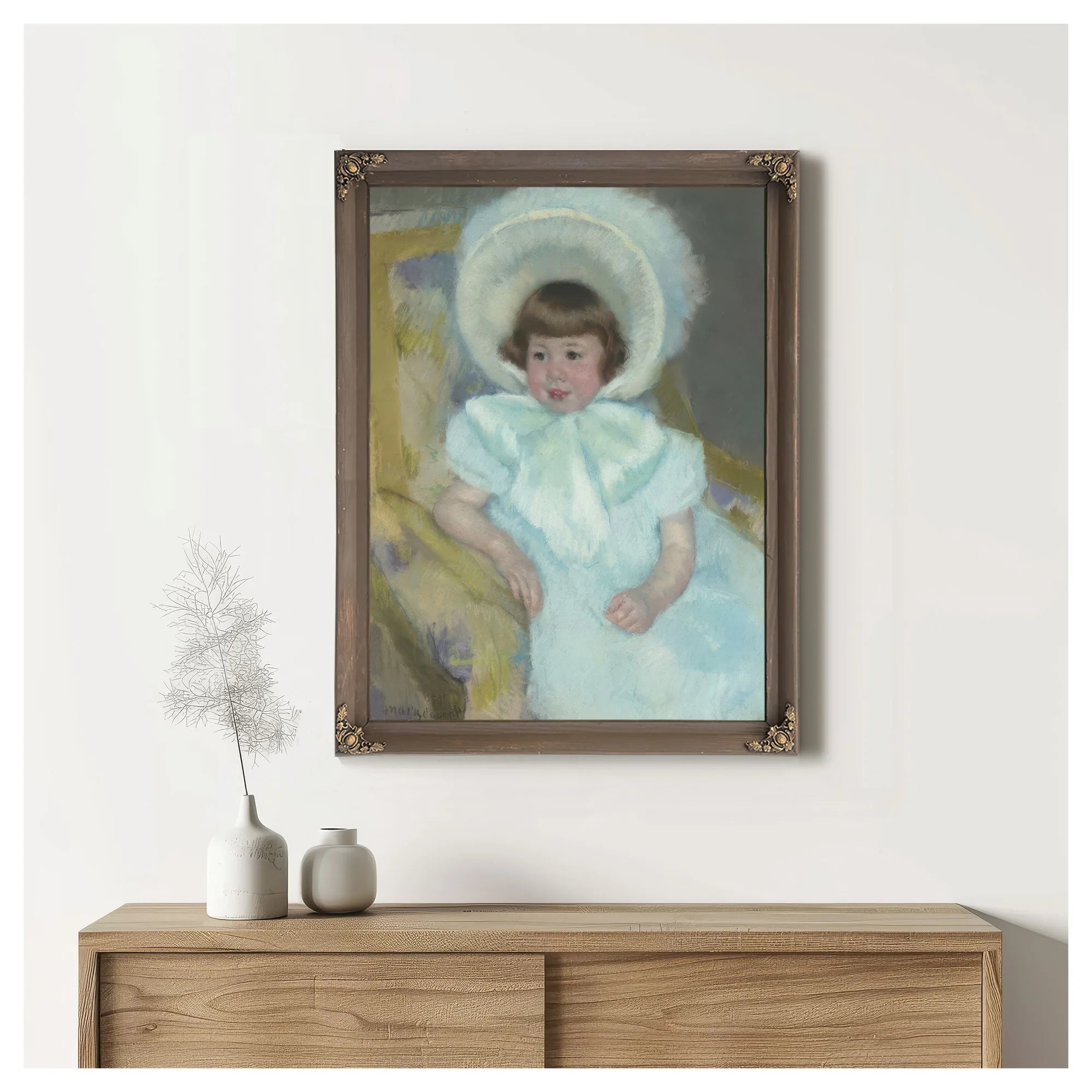 Portrait Of Mademoiselle Louise Aurore Villeboeuf By Mary Cassatt Fine Art Print