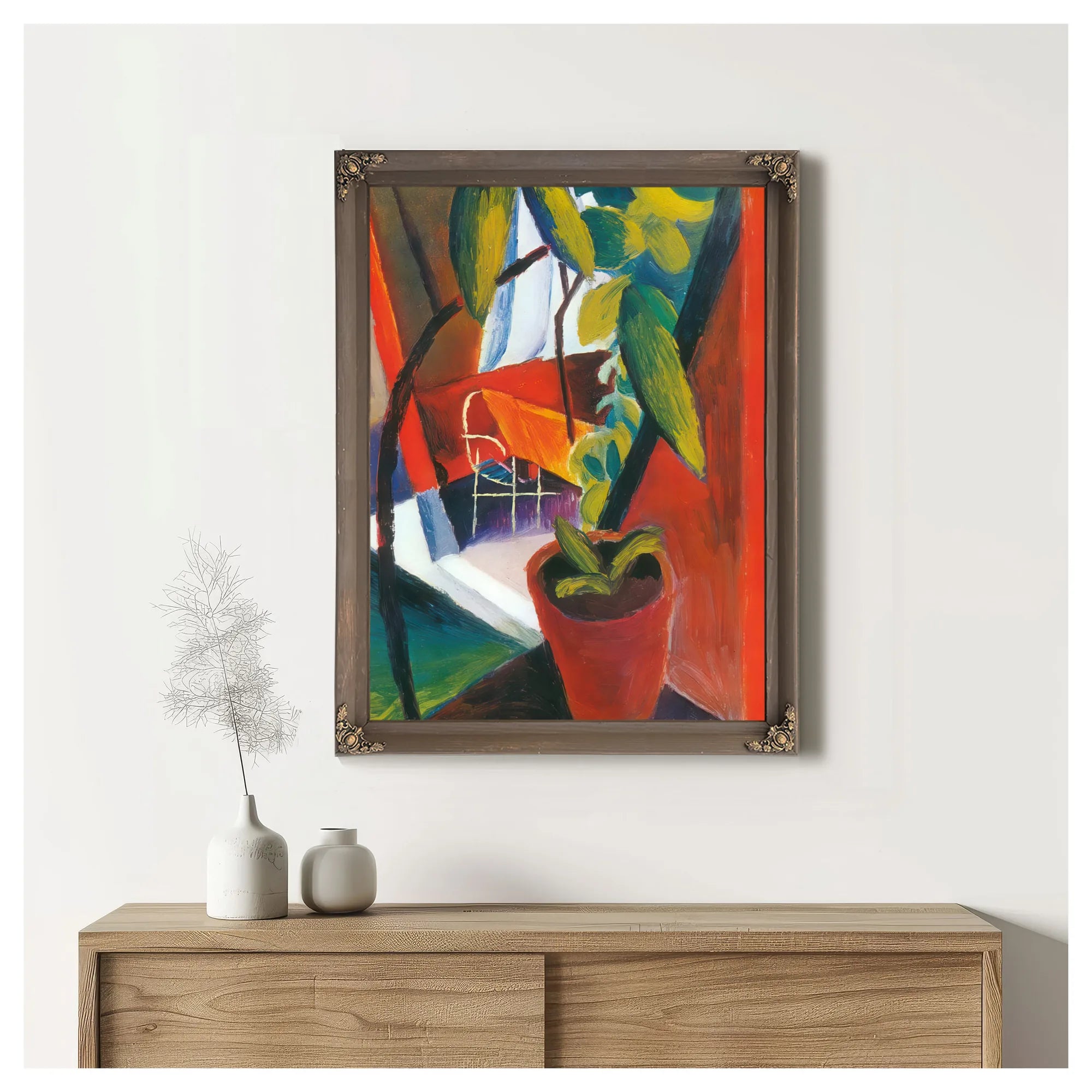 A Look Into Summer House By August Macke Fine Art Print