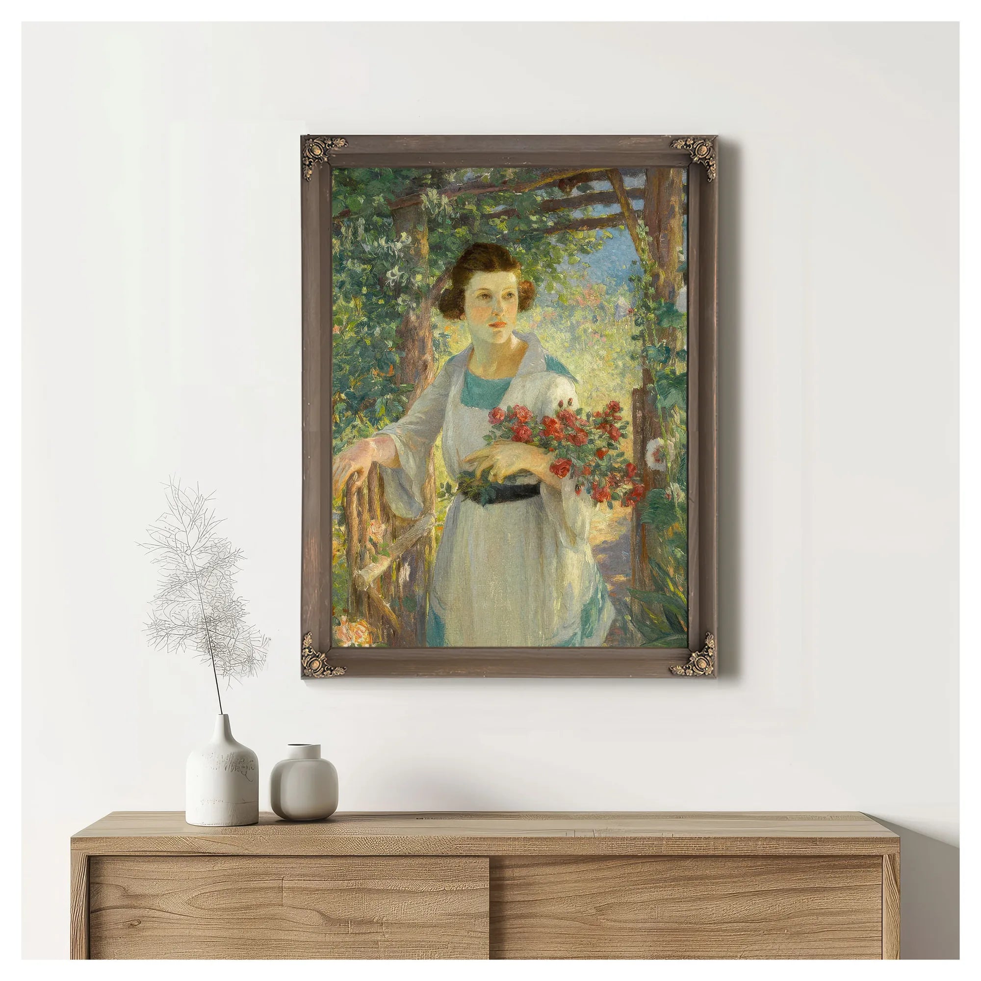 The Rustic Gate By Colin Campbell Cooper Fine Art Print