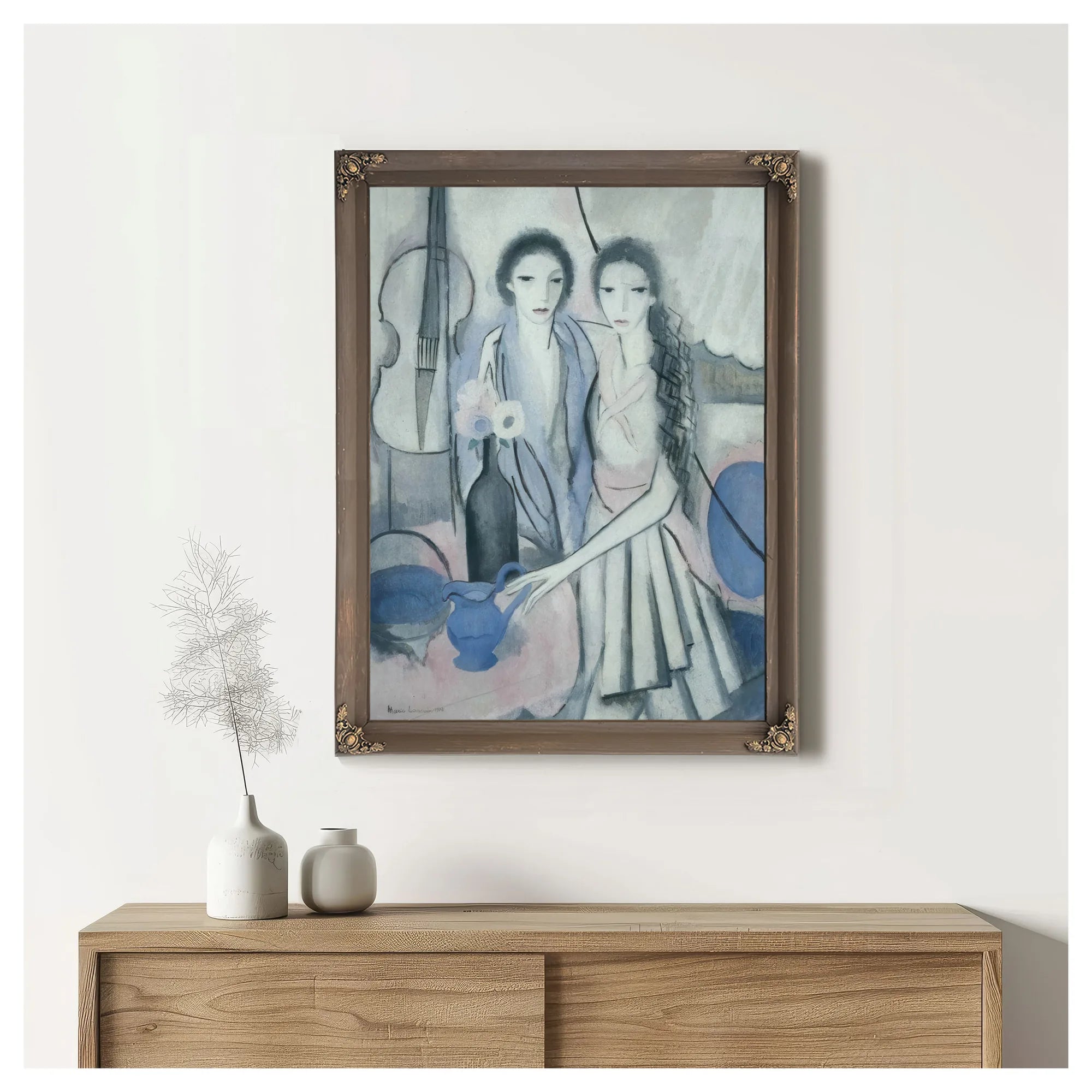 Two Sisters With A Cello 1914 By Marie Laurencin Fine Art Print