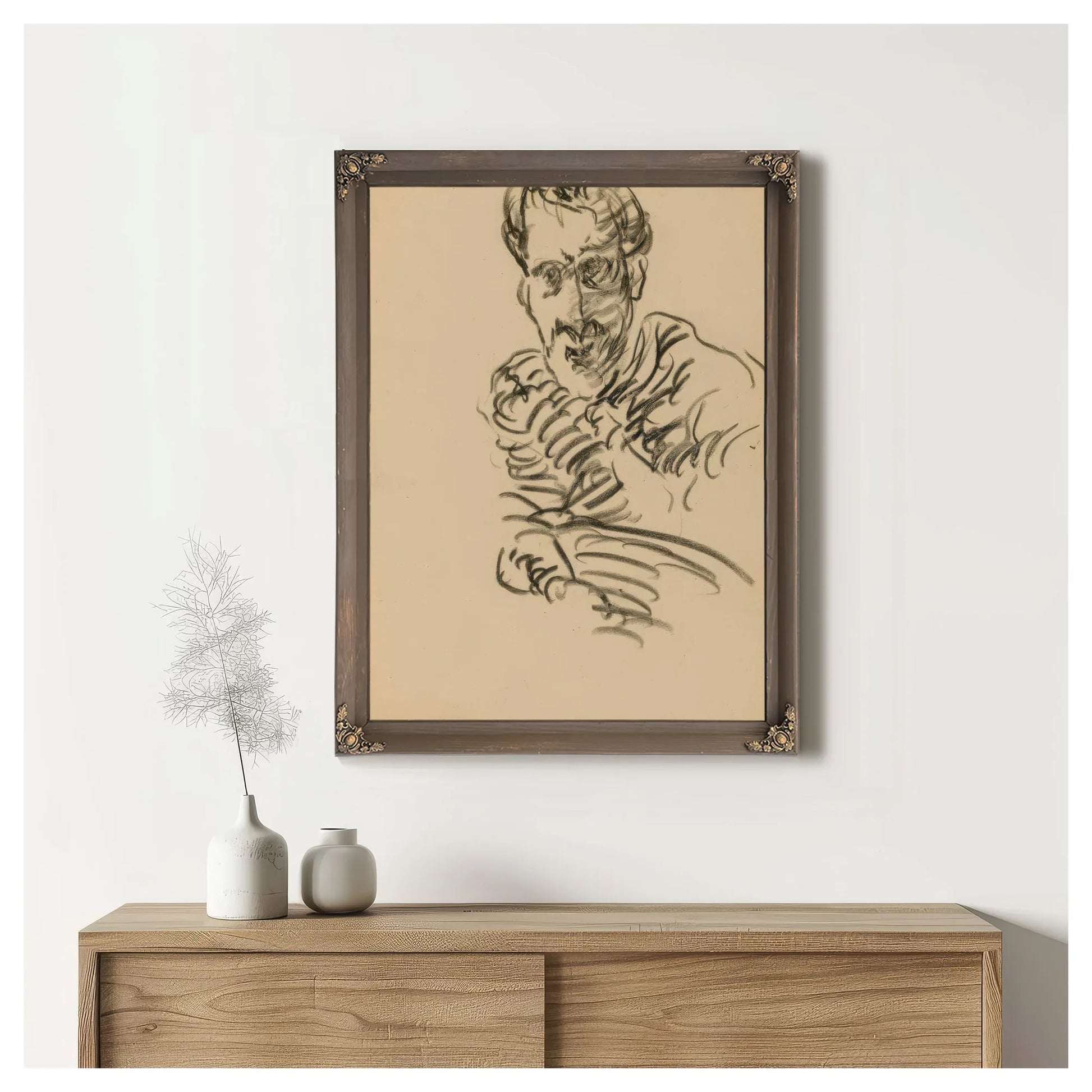 Self Portrait By Marsden Hartley Fine Art Print