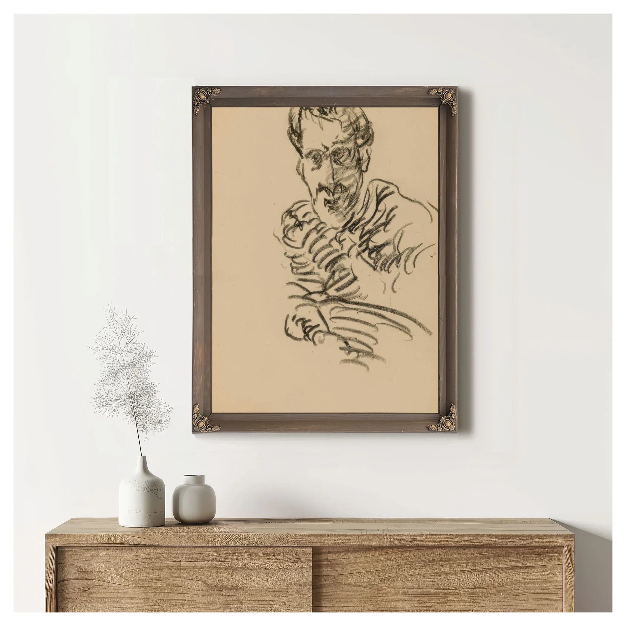 Self Portrait By Marsden Hartley Fine Art Print