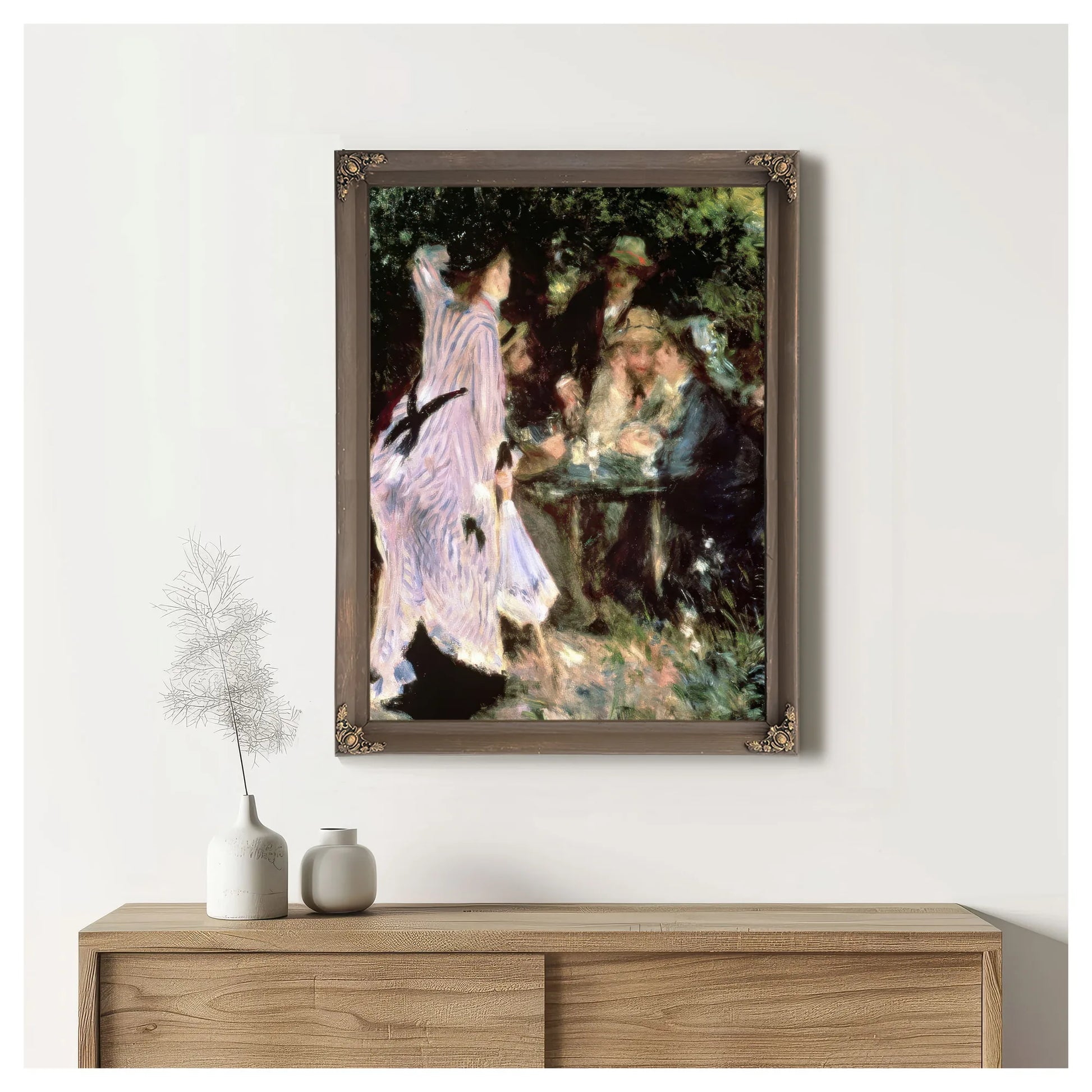 In The Garden, Or Under The Trees Of The Moulin De La Galette By Pierre Auguste Renoir Fine Art Print