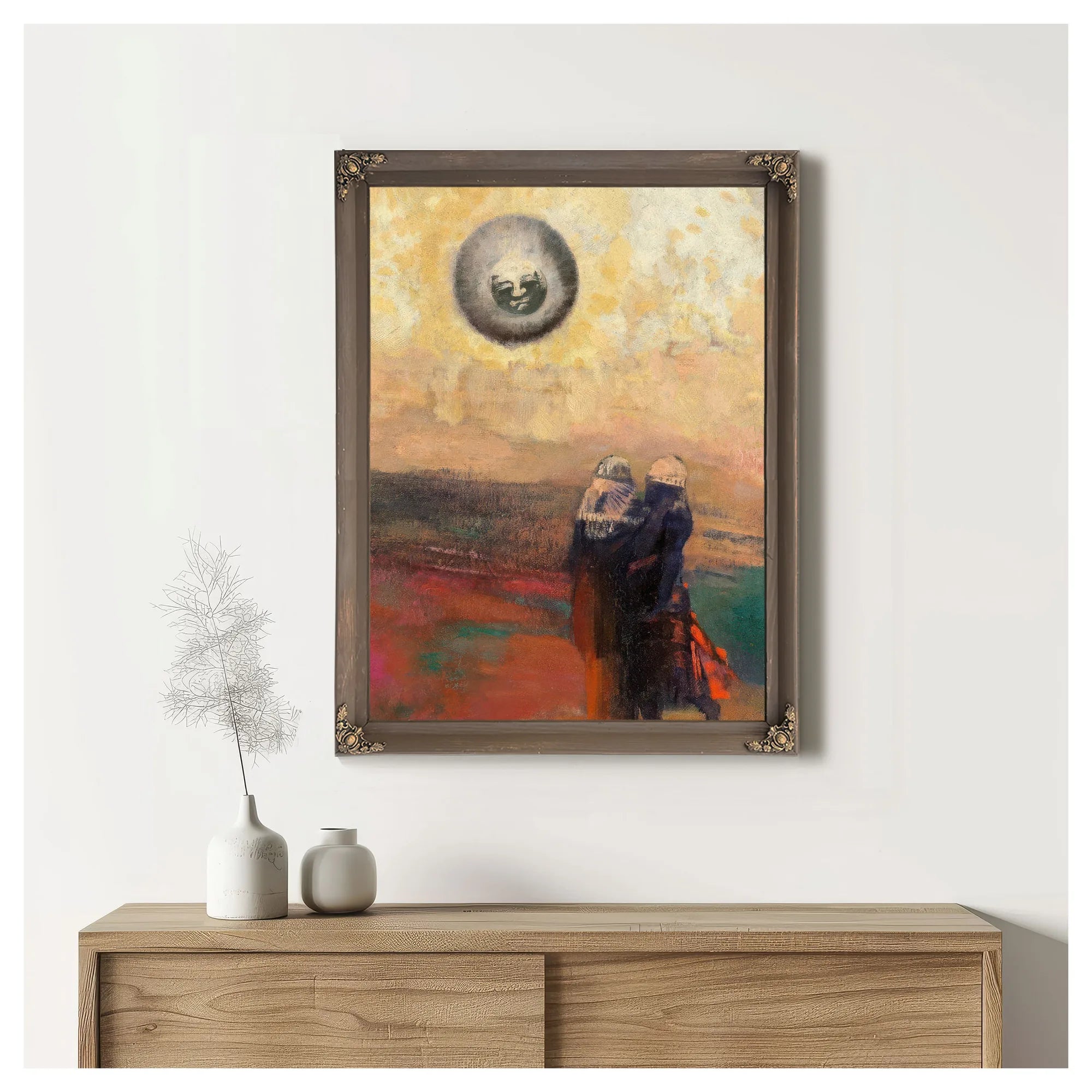 The Black Sun By Odilon Redon Fine Art Print