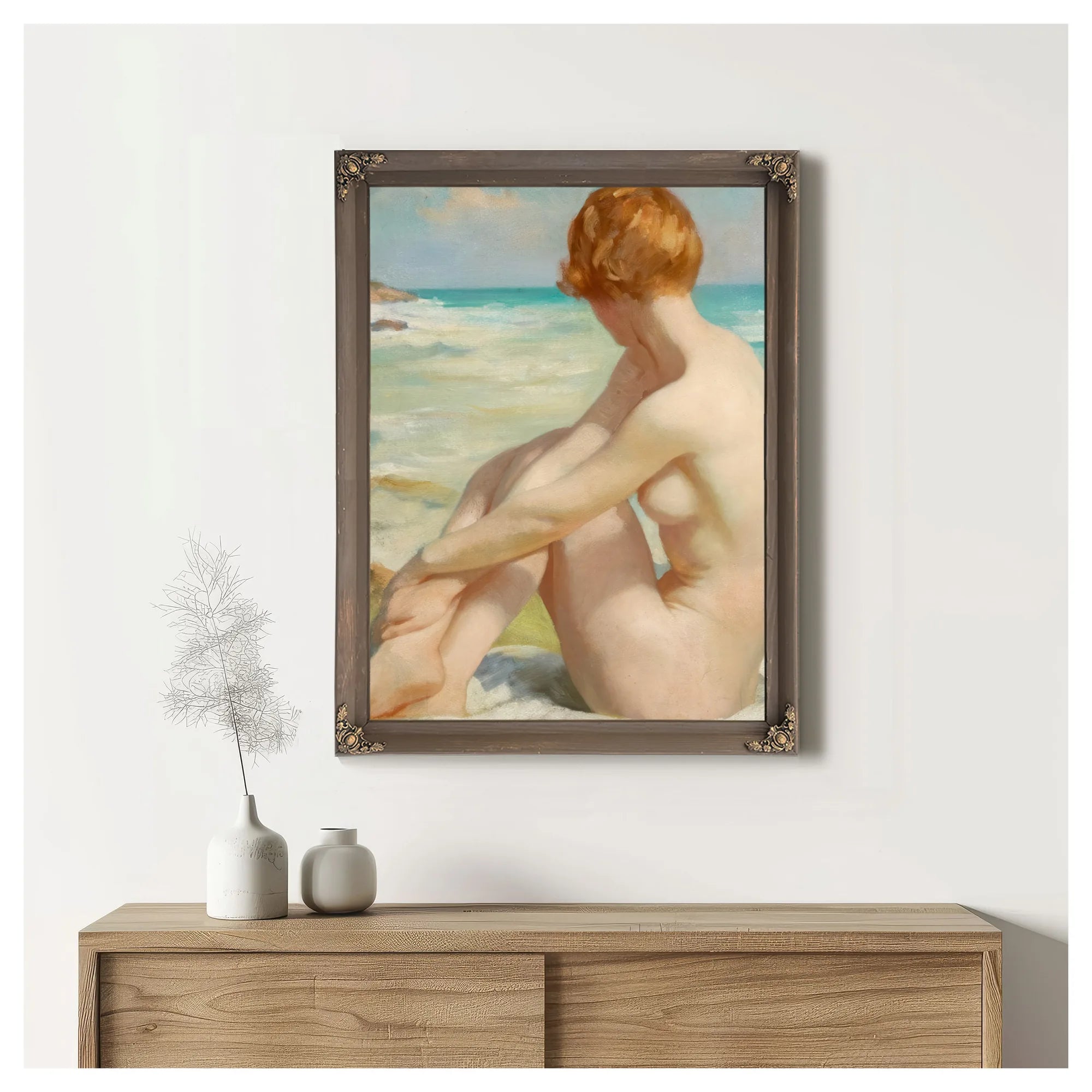 The Bather By Thomas Martine Ronaldson Fine Art Print