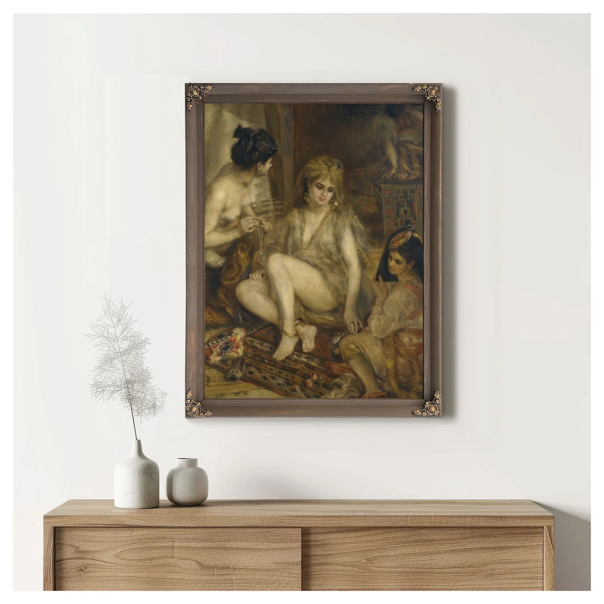 Parisiennes In Algerian Costume Or Harem By Pierre Auguste Renoir Fine Art Print