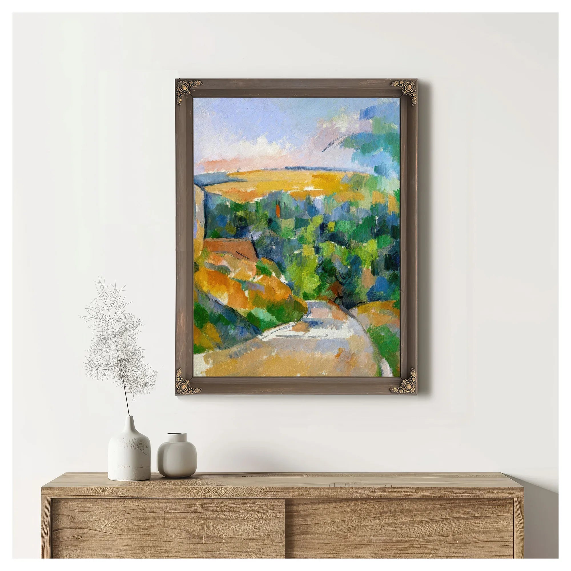 The Bend In The Road By Paul Cezanne Fine Art Print