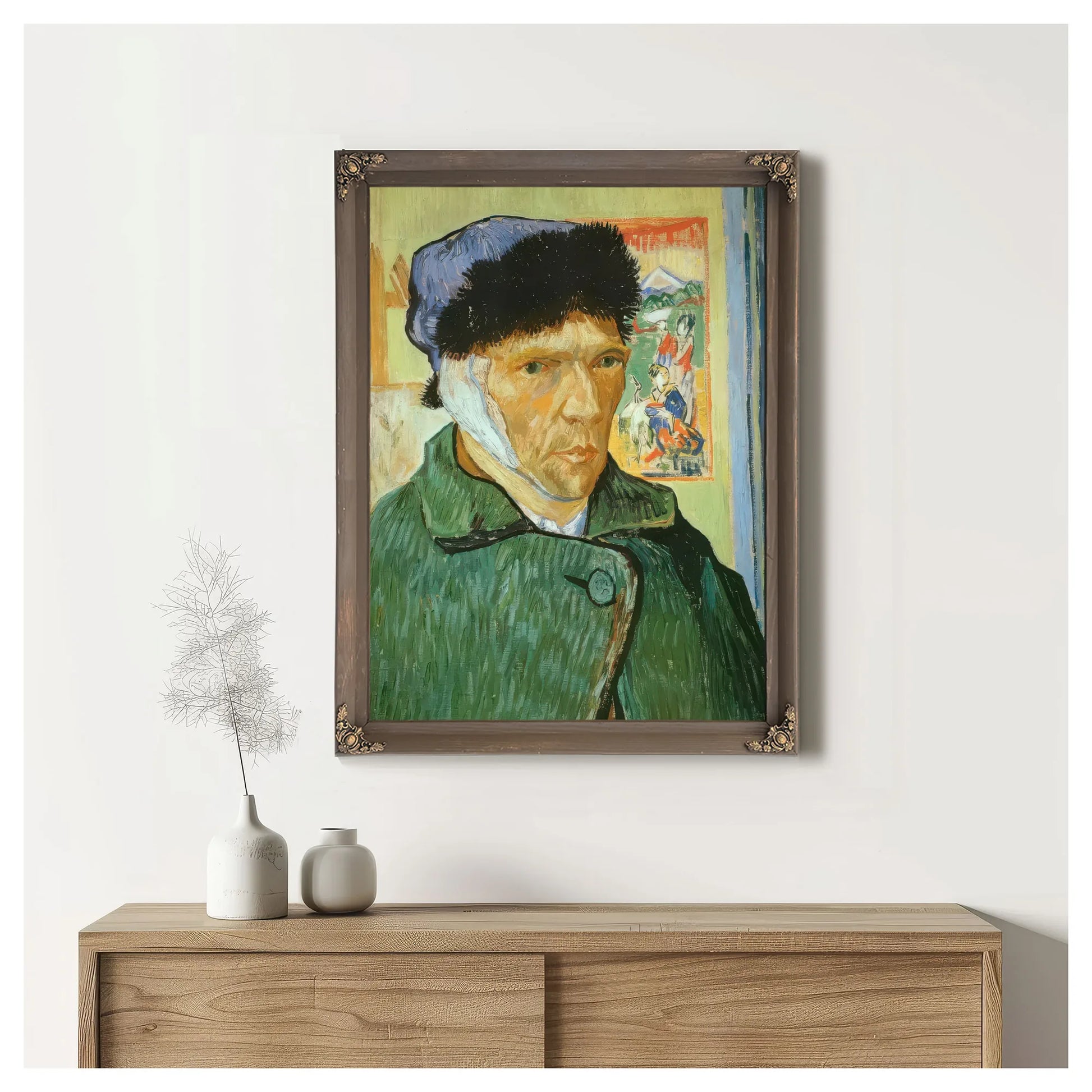 Self Portrait With Bandaged Ear By Vincent Van Gogh Fine Art Print