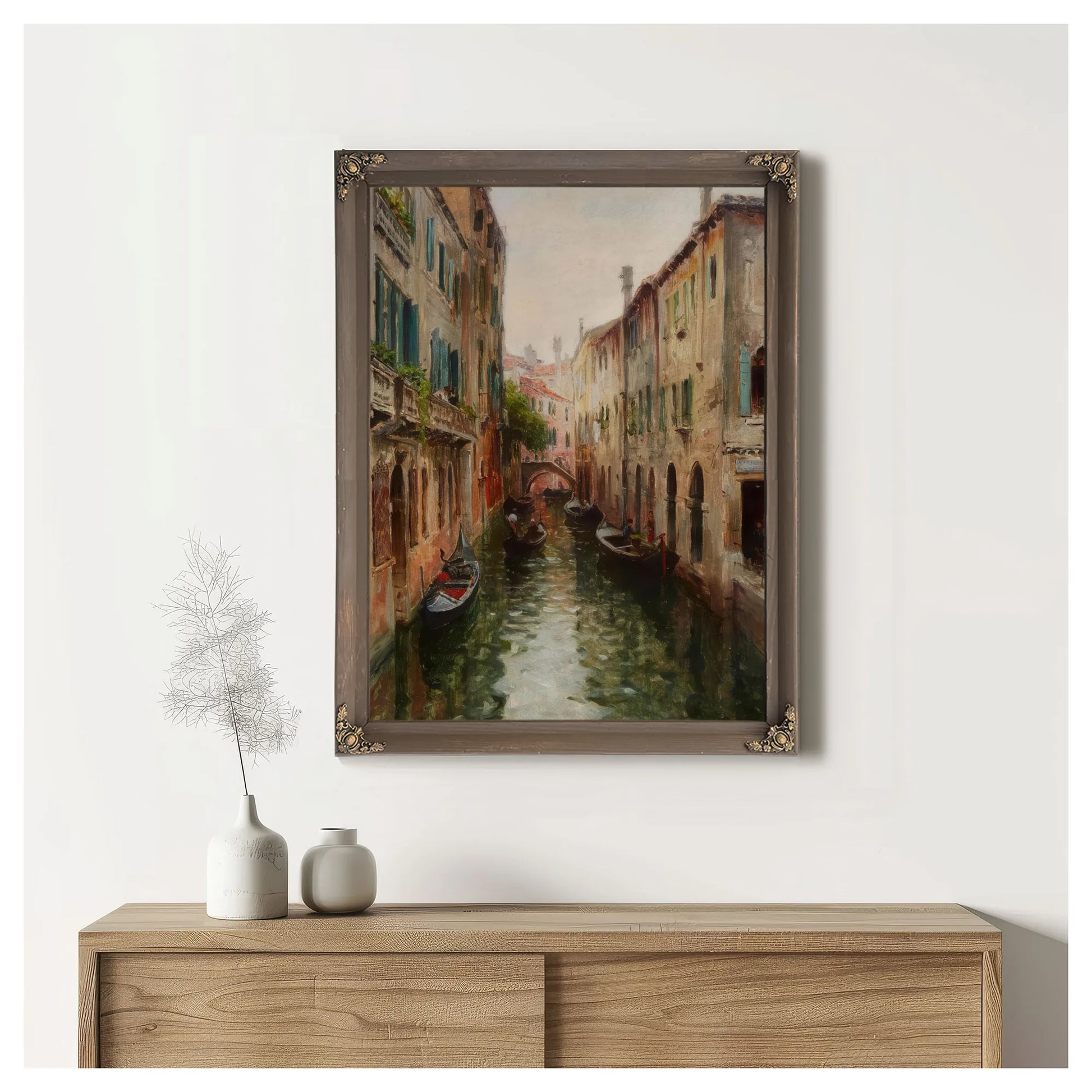 Rio St. Aponal, Venice By Louis Aston Knight Fine Art Print