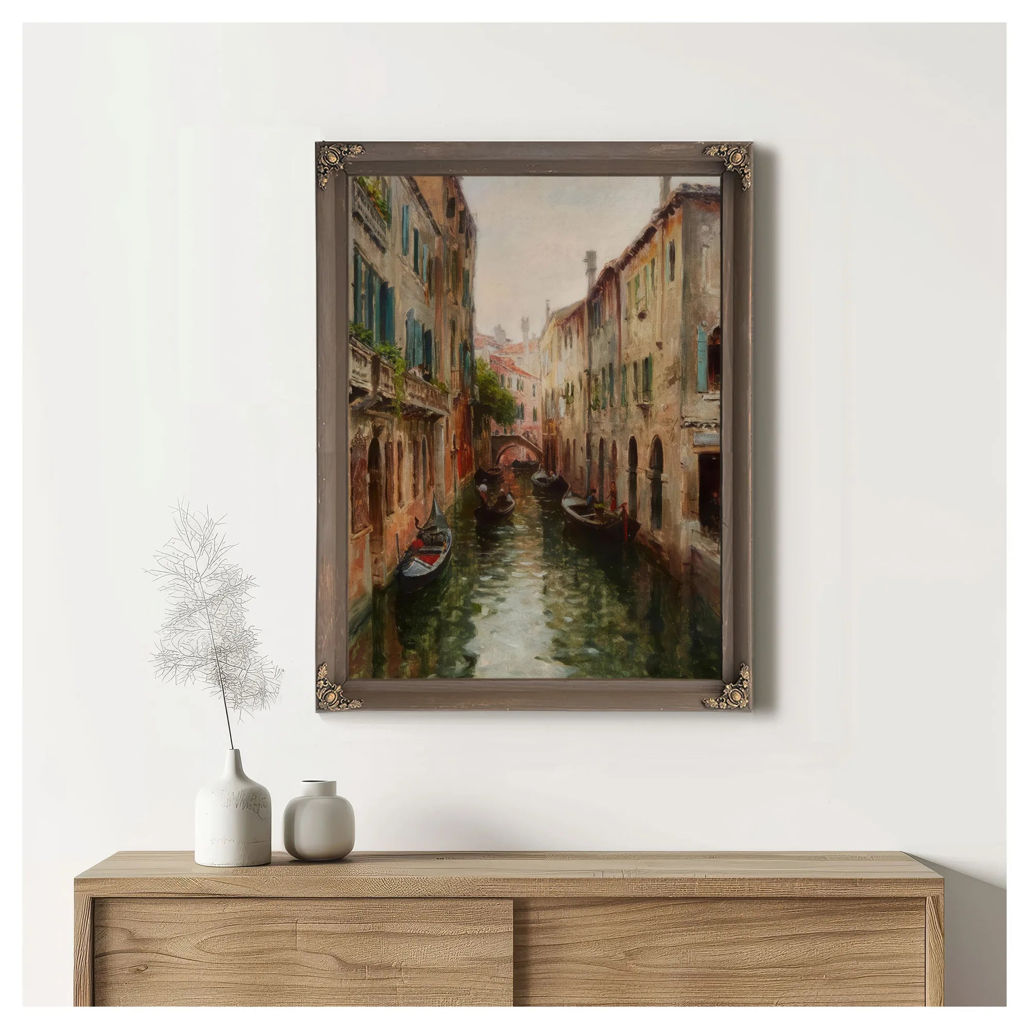 Rio St. Aponal, Venice By Louis Aston Knight Fine Art Print