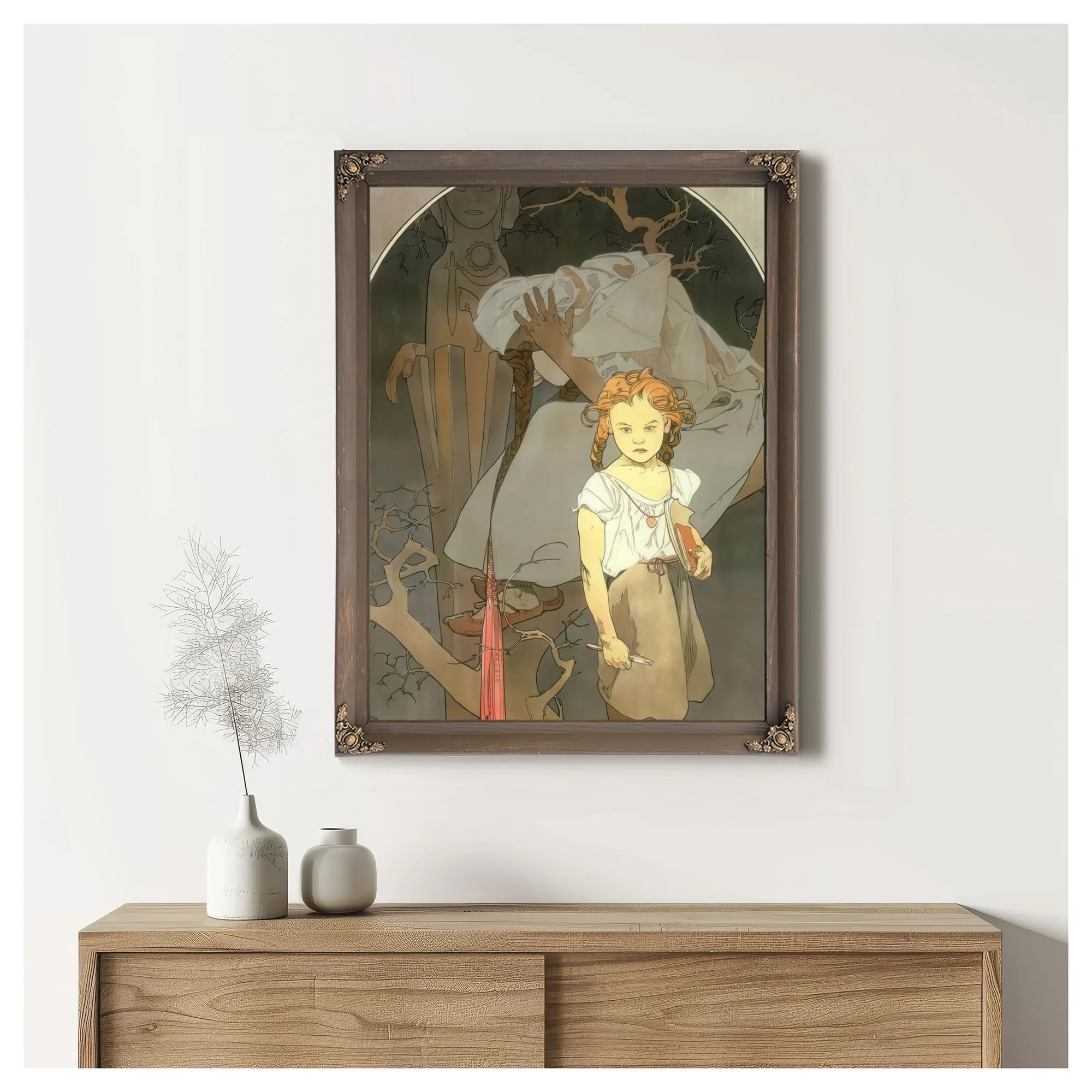Lottery Of The Union Of Southwestern Moravia By Alphonse Mucha Fine Art Print