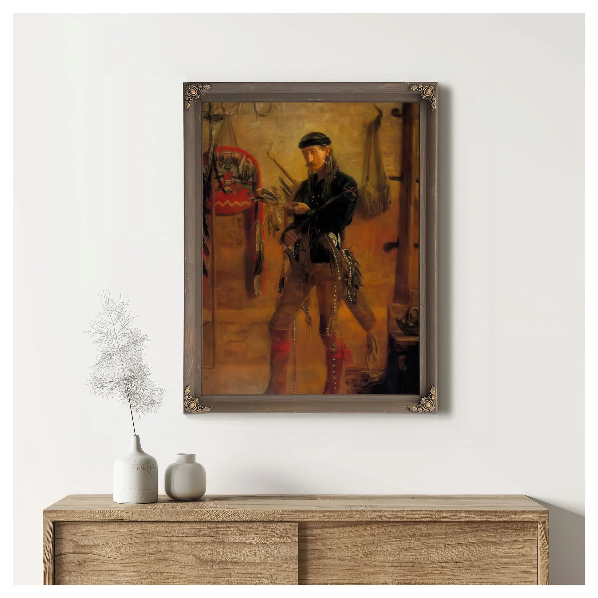 Frank Hamilton Cushing By Thomas Eakins Fine Art Print