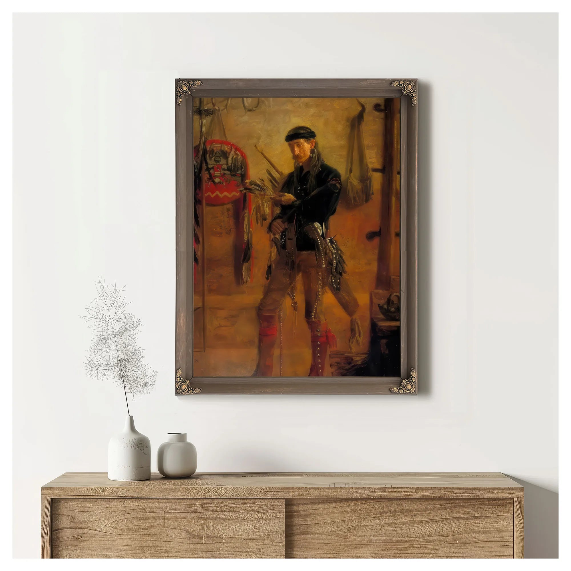 Frank Hamilton Cushing By Thomas Eakins Fine Art Print