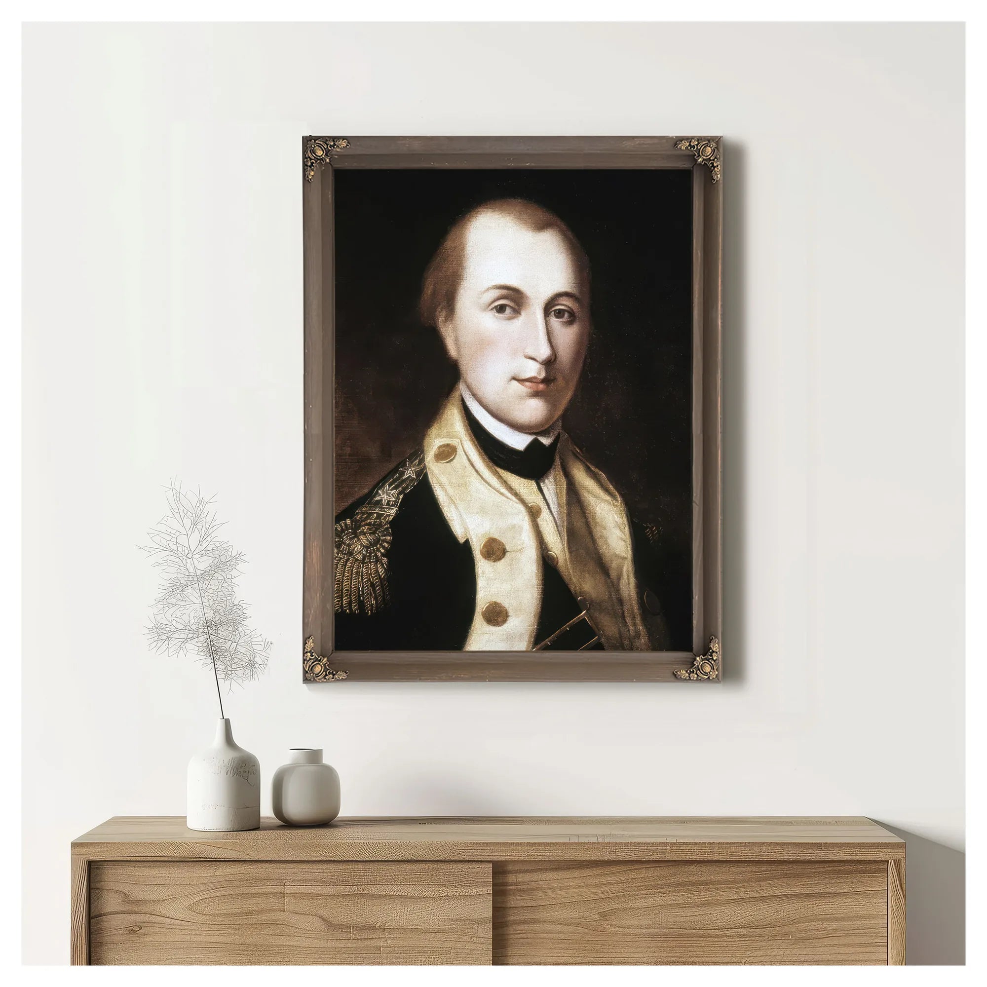 Portrait Of Marquis De Lafayette By Charles Willson Peale Fine Art Print